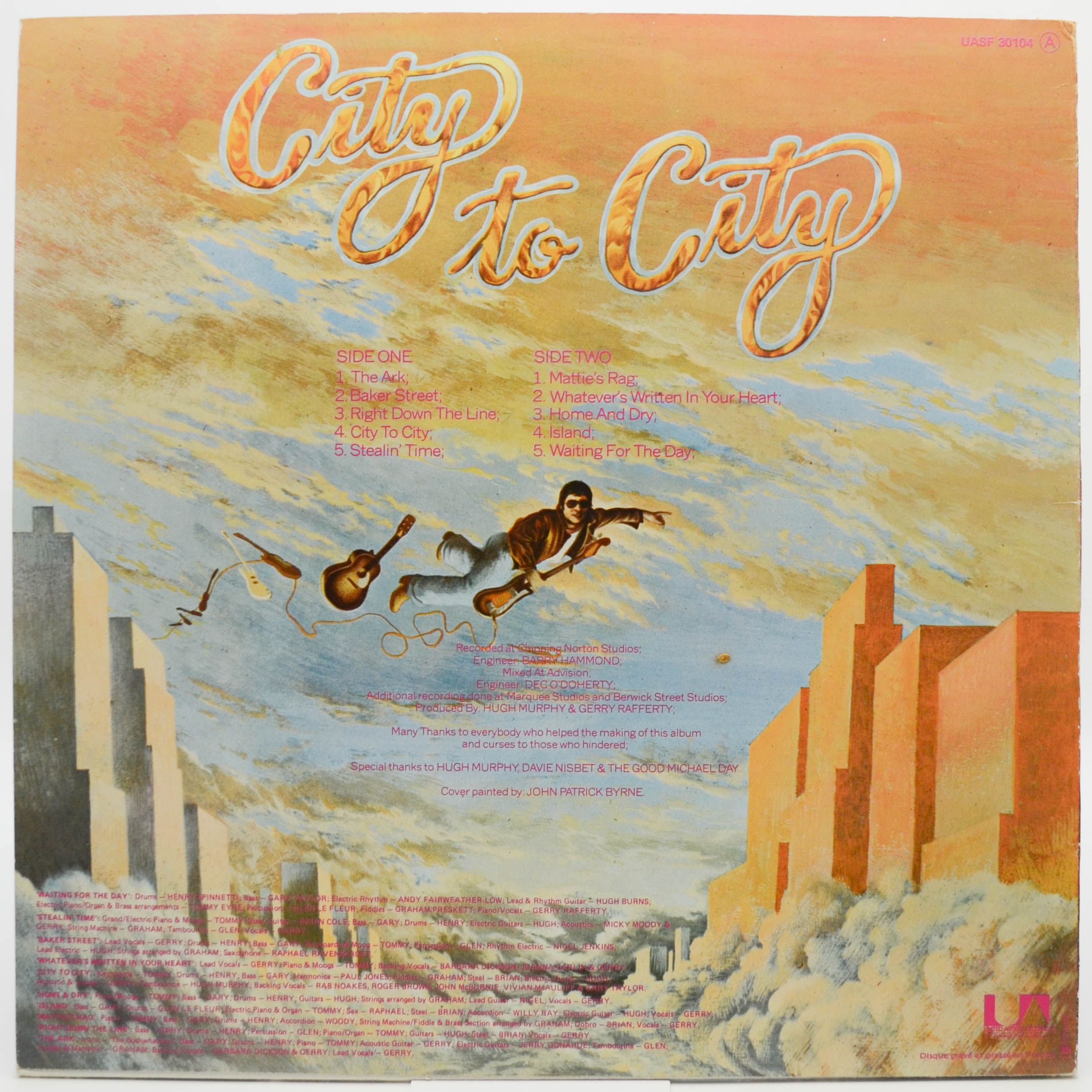 Виниловая пластинка Gerry Rafferty — City To City, 1978