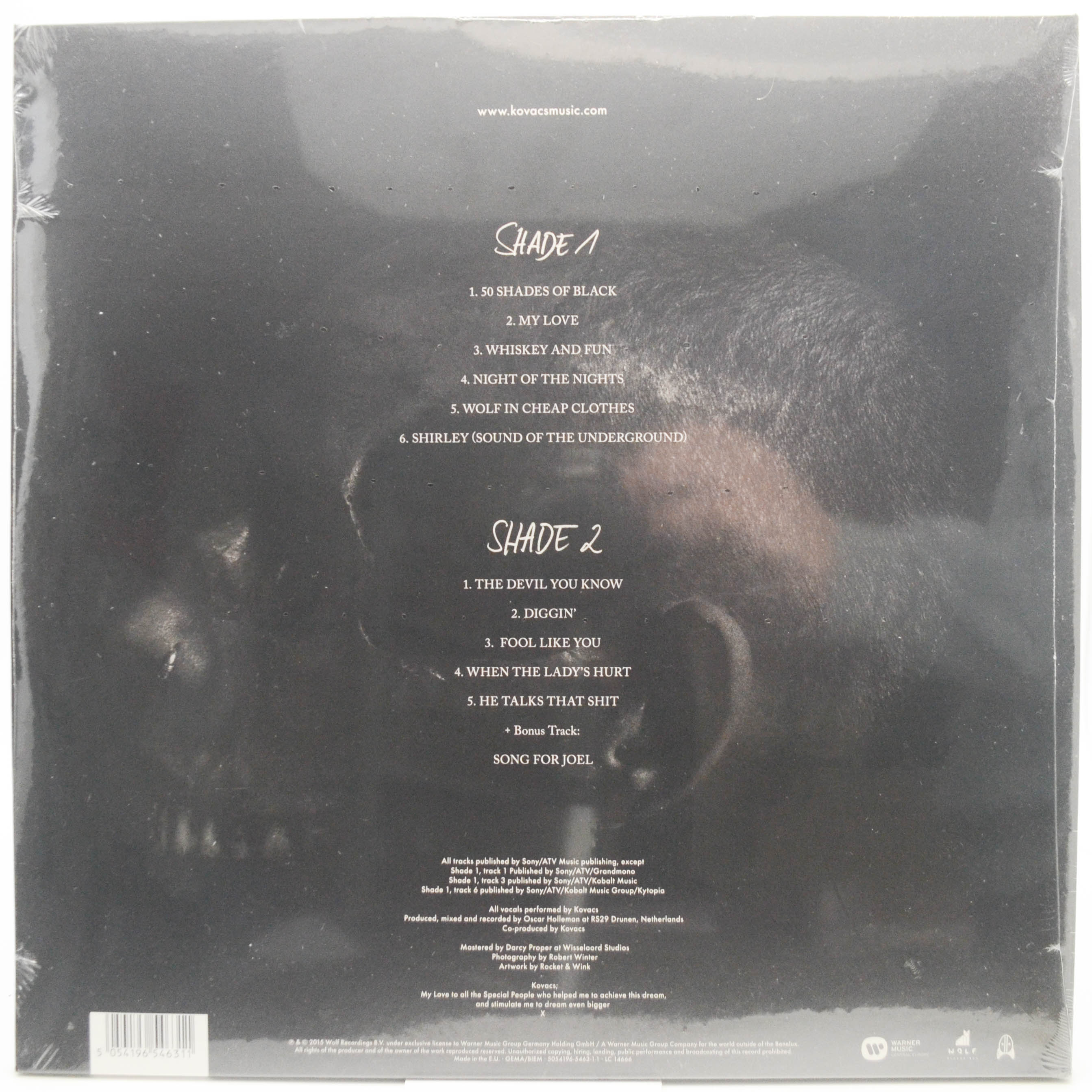Виниловая пластинка Kovacs — Shades Of Black, 2015