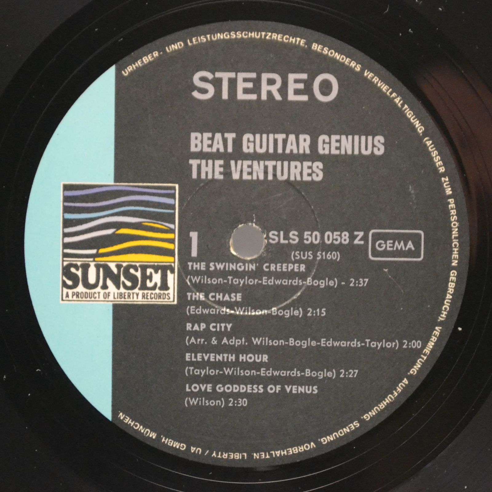 Виниловая пластинка Ventures — Beat Guitar Genius Of The Ventures, 1967