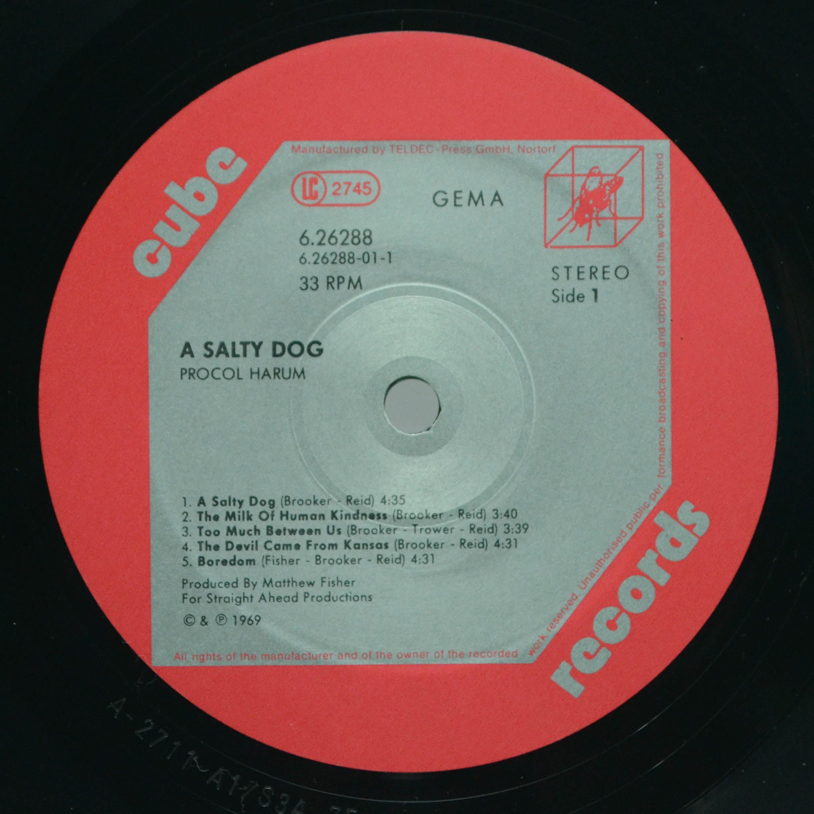 Procol Harum — A Salty Dog, 1969