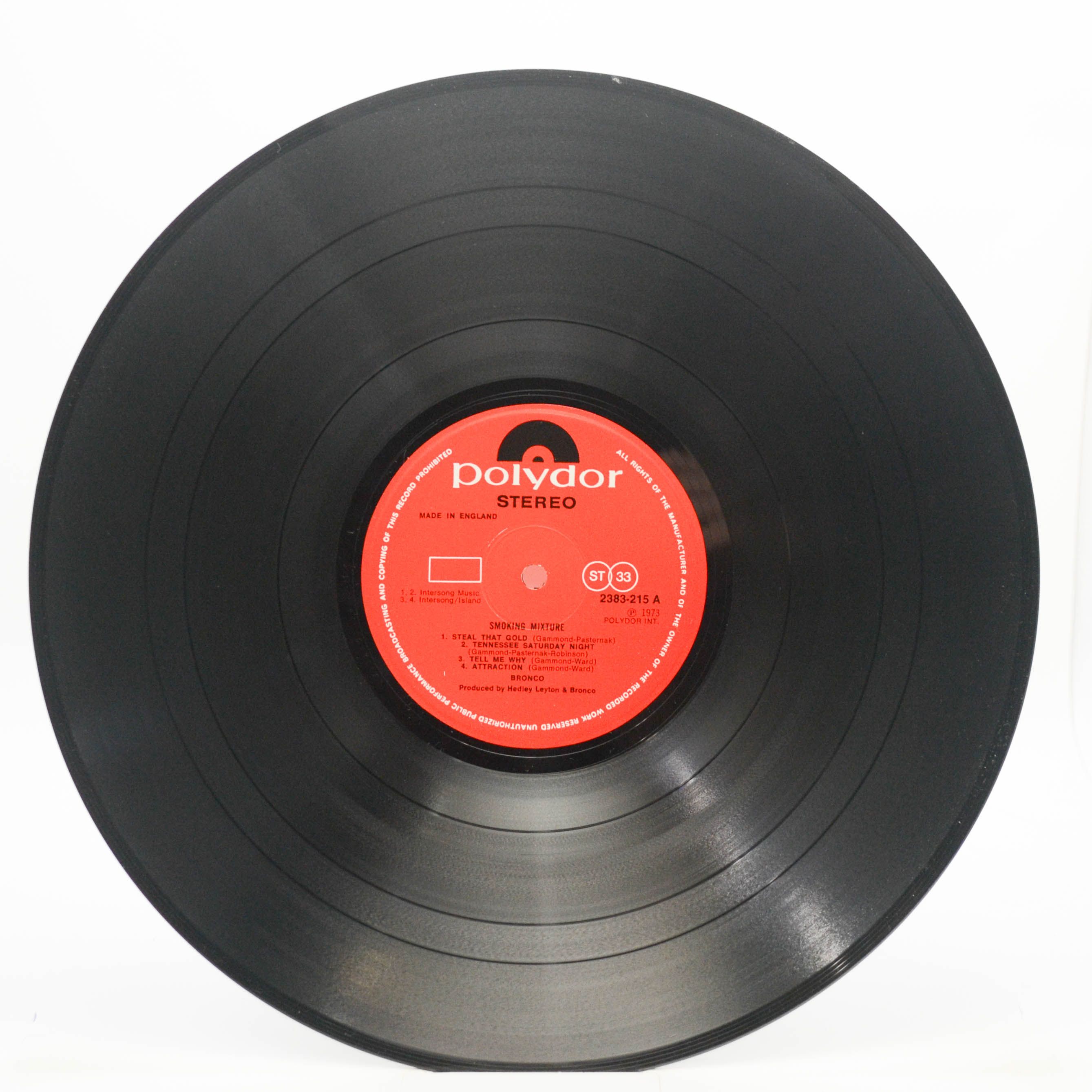 Виниловая пластинка Bronco — Smoking Mixture (1-st, UK), 1973