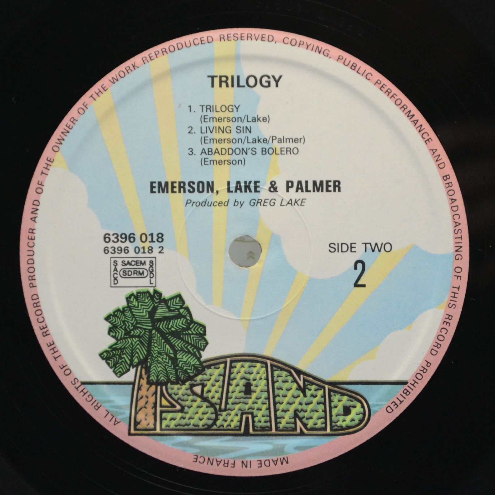 Виниловая пластинка Emerson, Lake & Palmer — Trilogy, 1972
