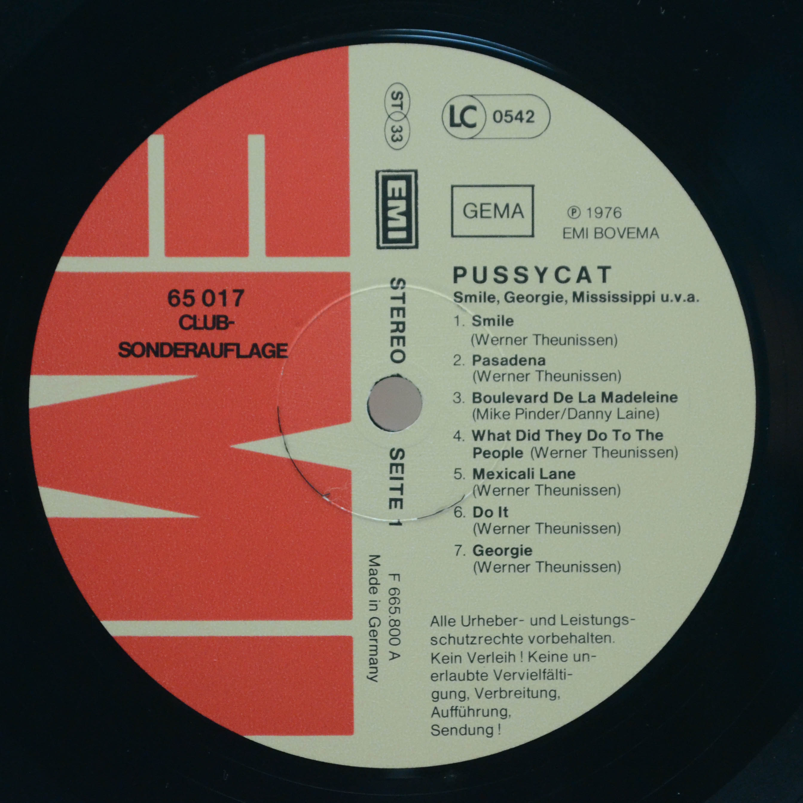 Pussycat — Smile • Georgie • Mississippi U.v.a., 1976