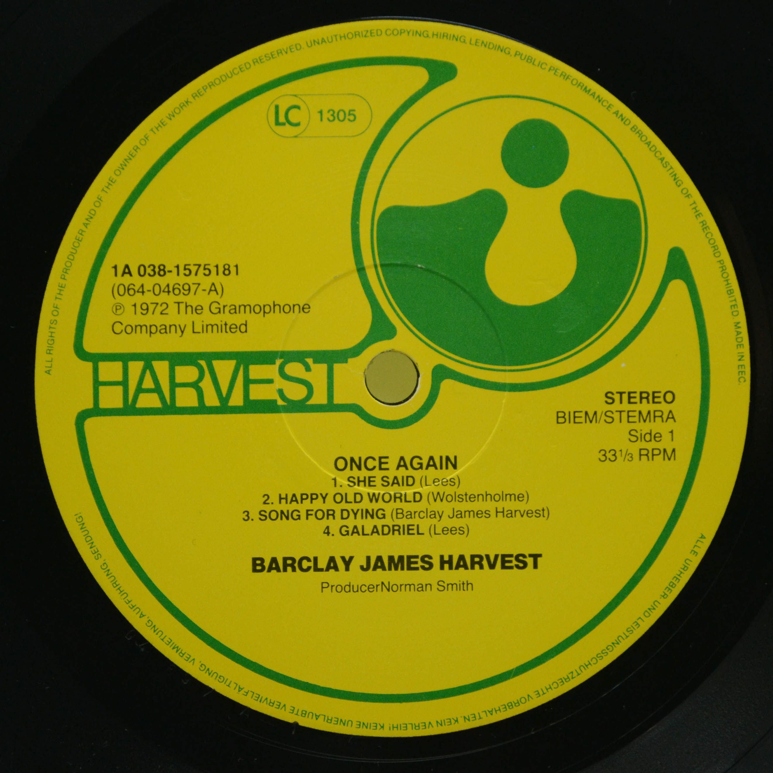 Виниловая пластинка Barclay James Harvest — Once Again, 1971