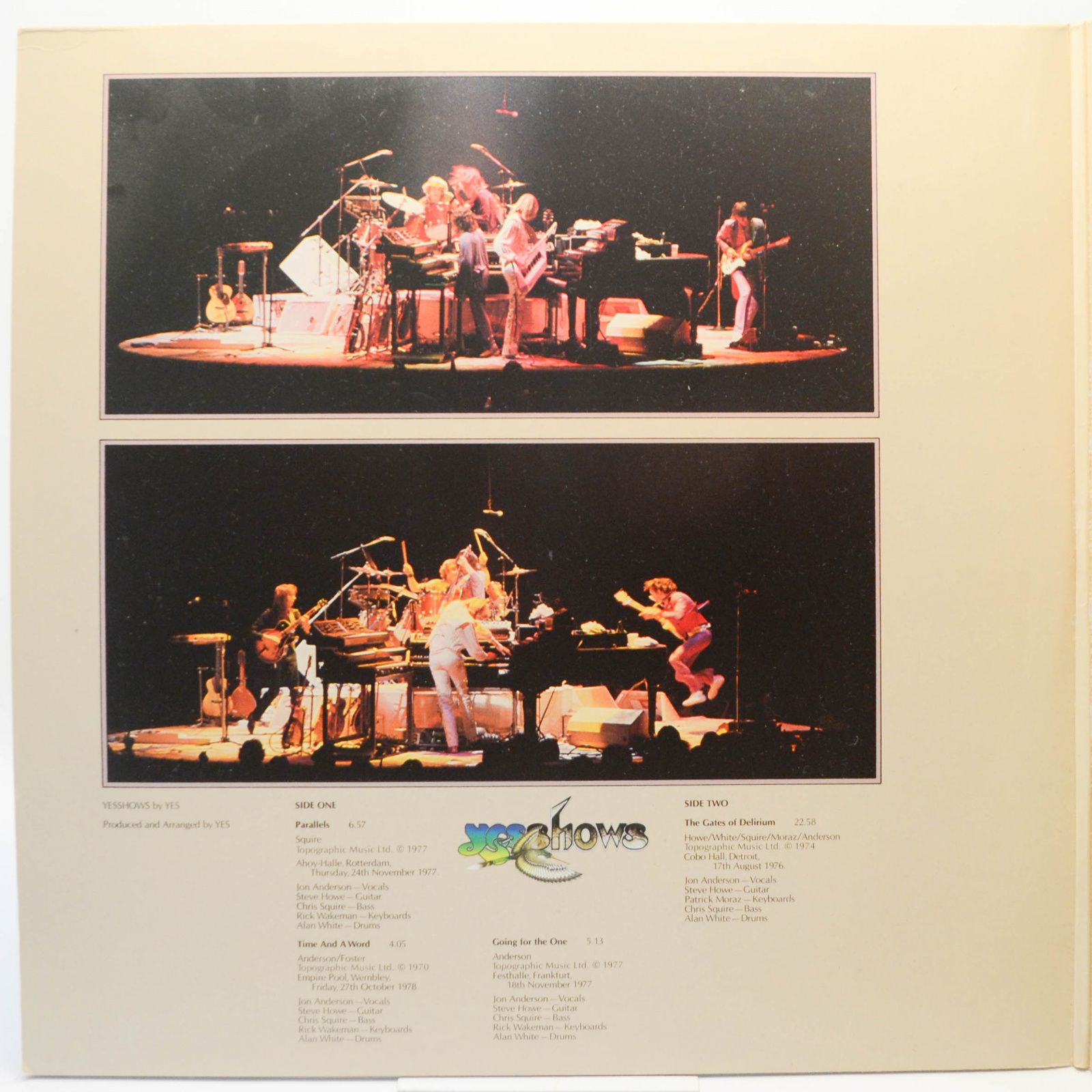 Виниловая пластинка Yes — Yesshows (2LP), 1980