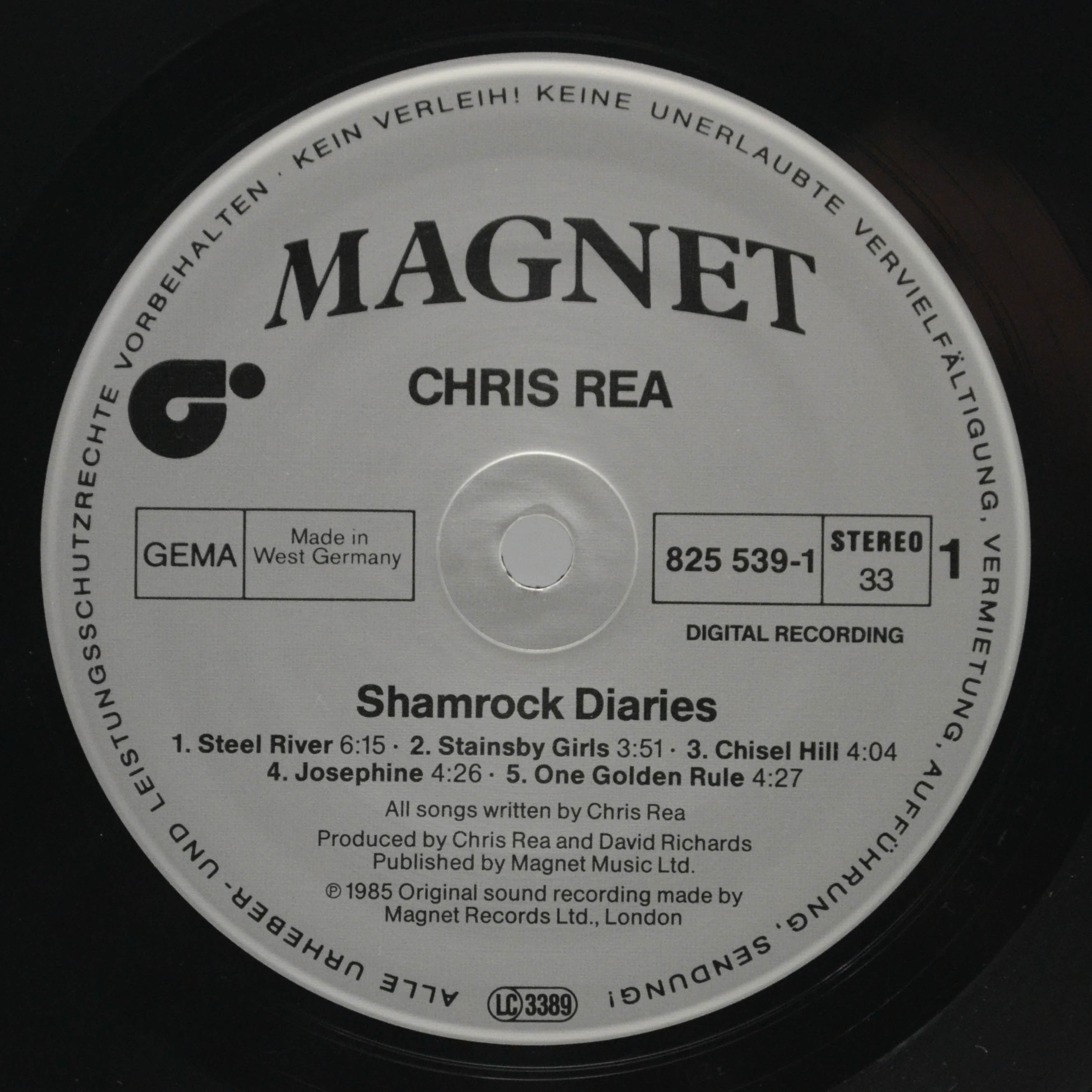 Chris Rea — Shamrock Diaries, 1985