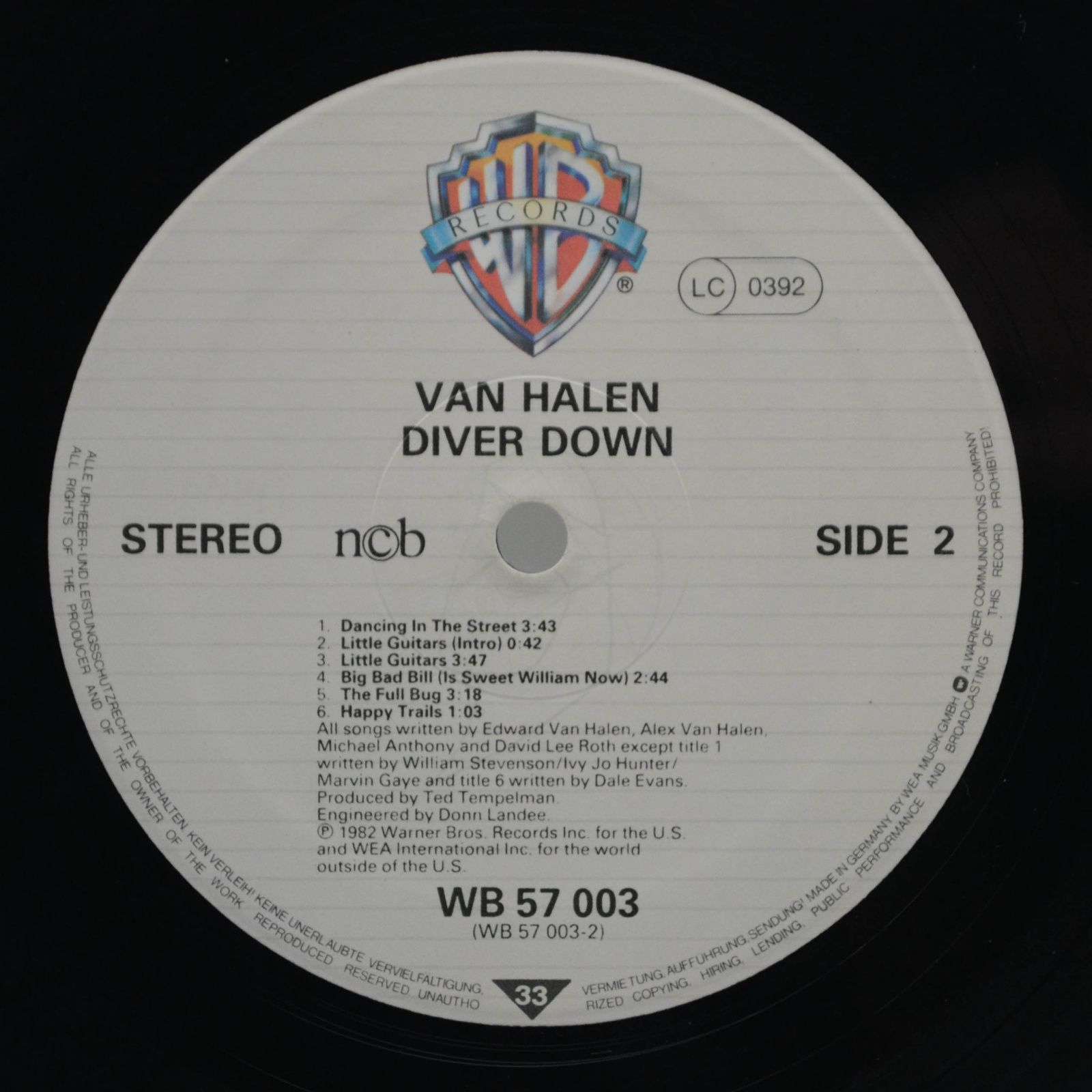 Van Halen — Diver Down, 1982