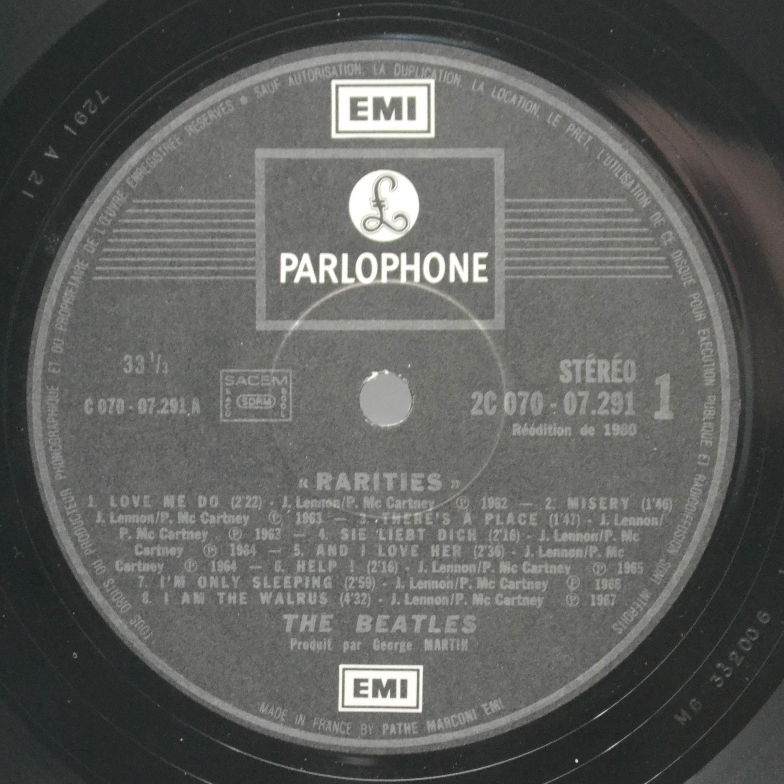 Beatles — Rarities, 1980