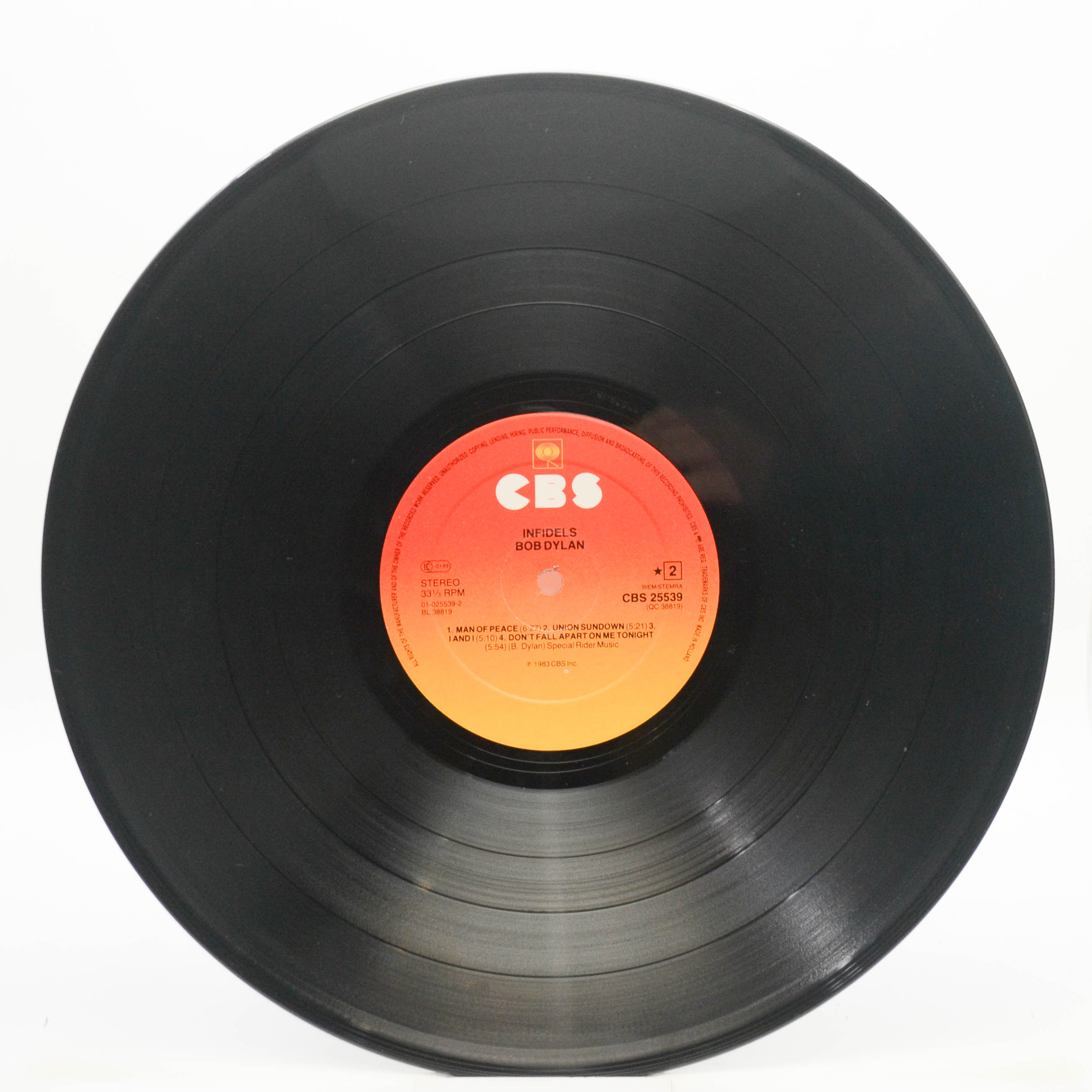 Bob Dylan — Infidels, 1983