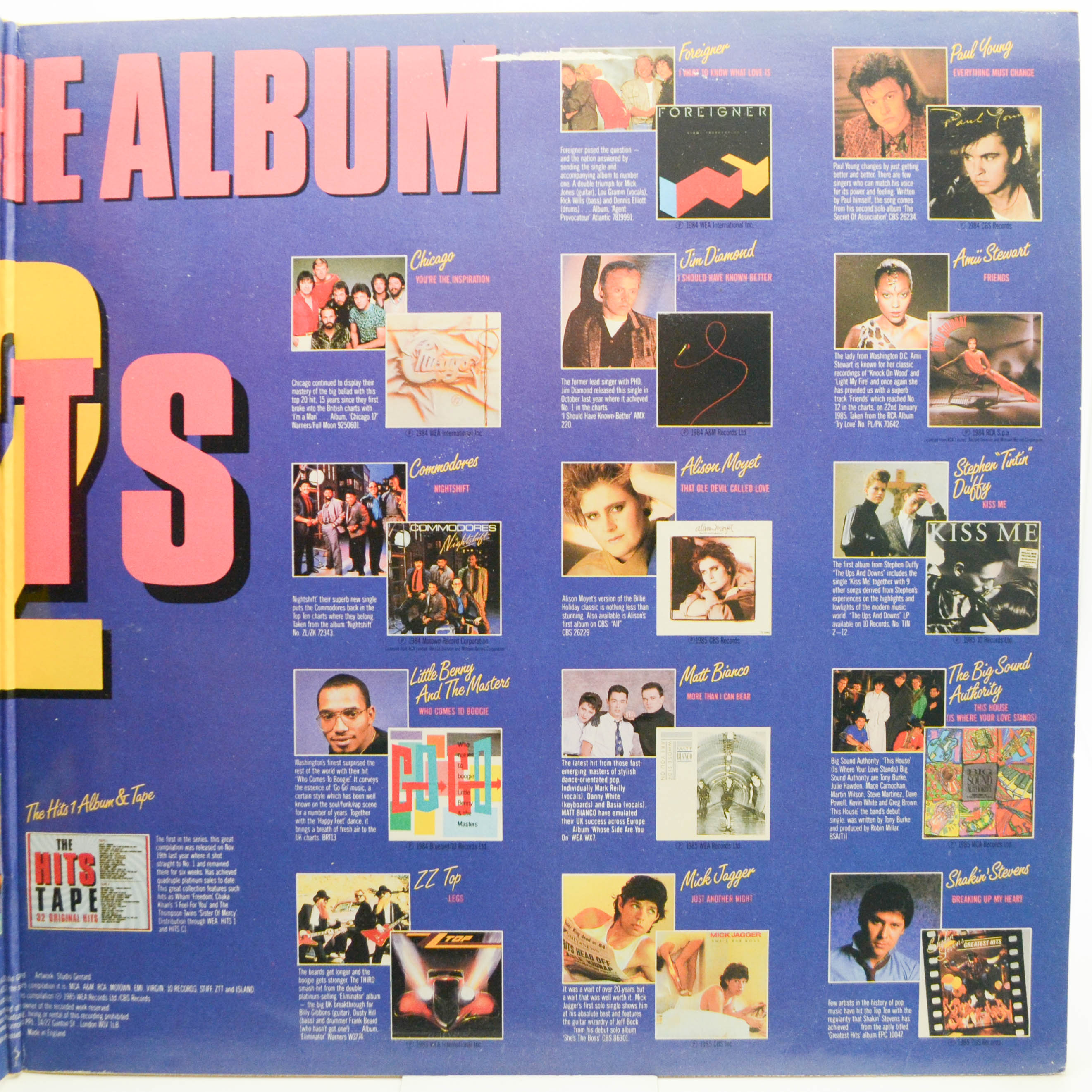 Various — Hits 2 - The Album (2LP), 1985