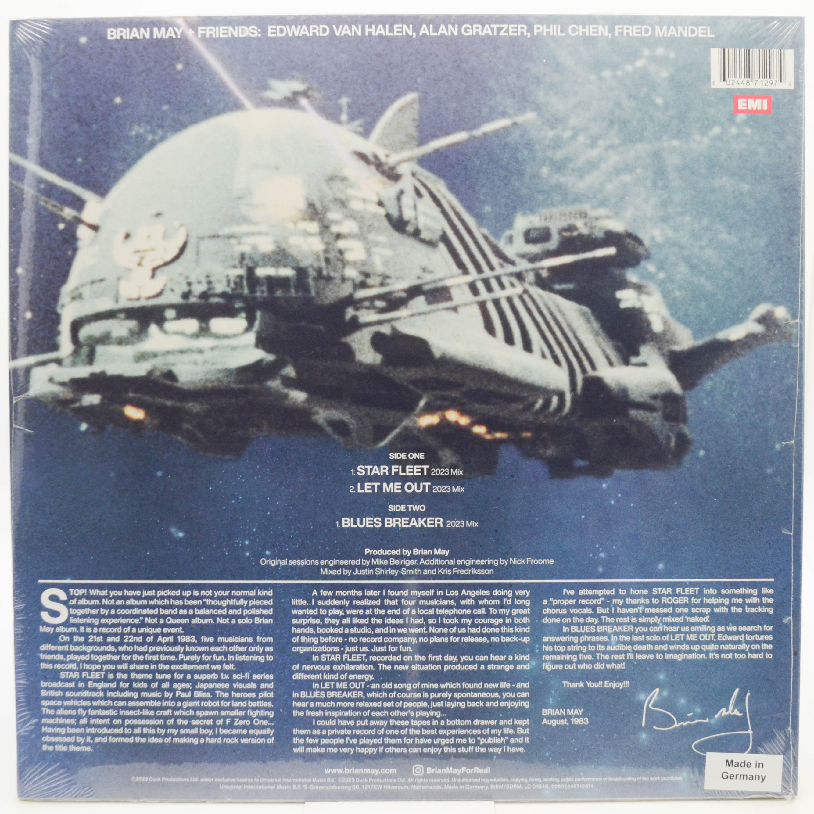 Виниловая пластинка Brian May + Friends — Star Fleet Project, 1983