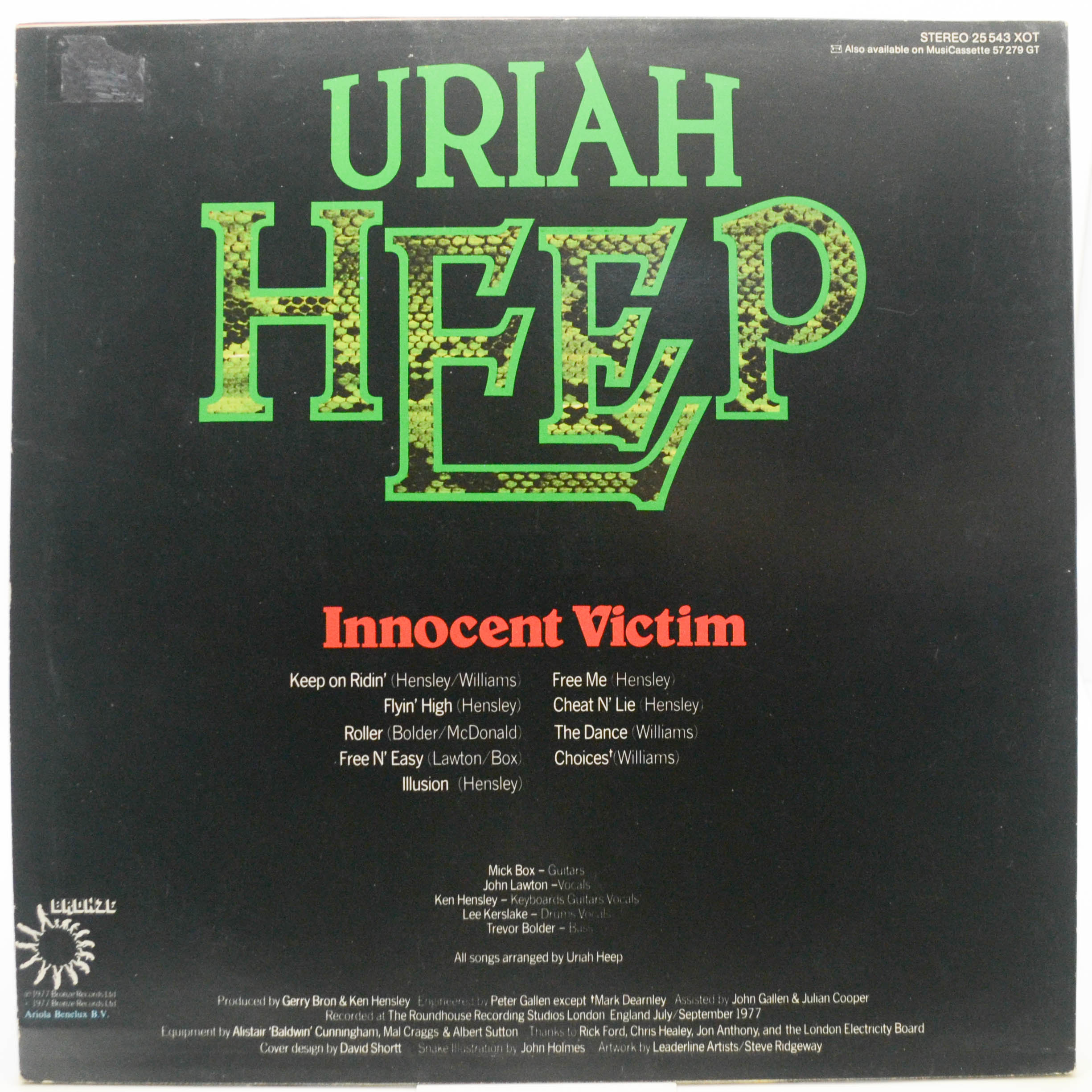 Виниловая пластинка Uriah Heep — Innocent Victim, 1977