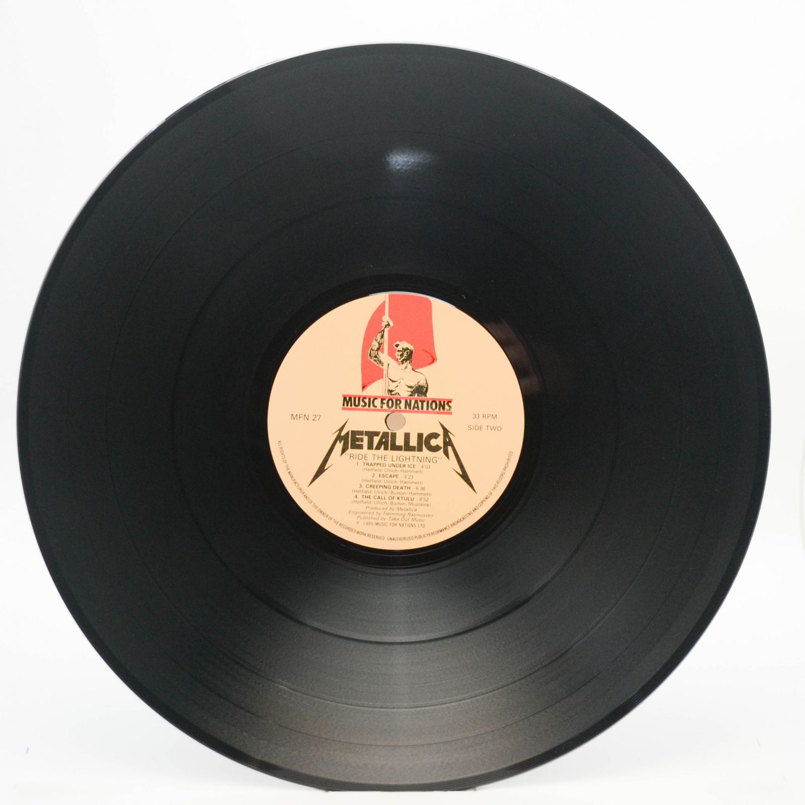 Metallica — Ride The Lightning (UK), 1984