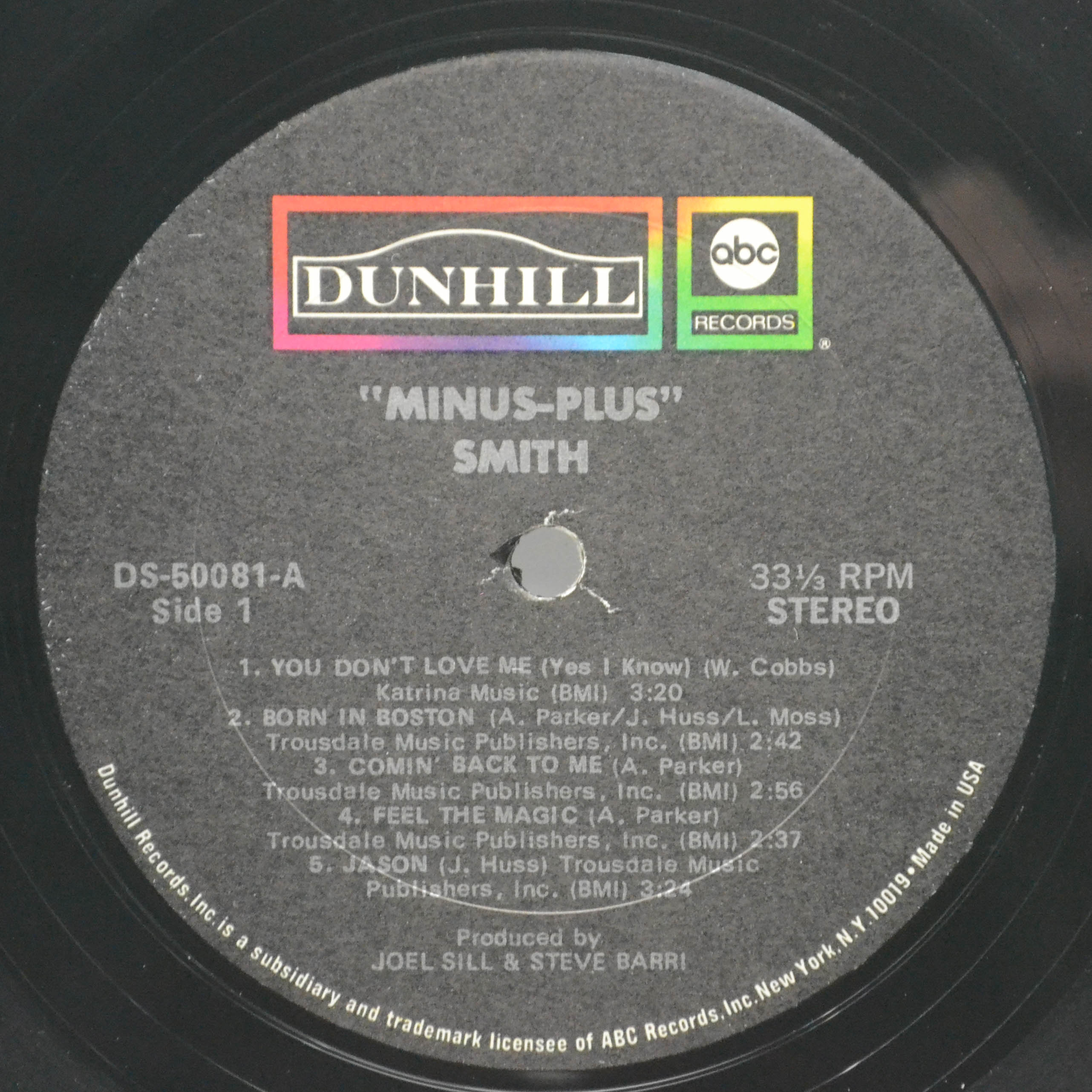 Smith — Minus-Plus (1-st, USA), 1970