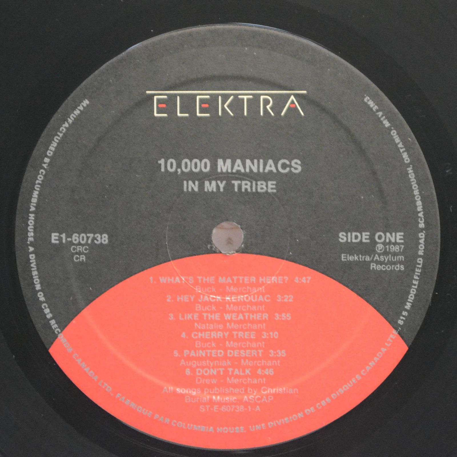 Виниловая пластинка 10,000 Maniacs — In My Tribe, 1987
