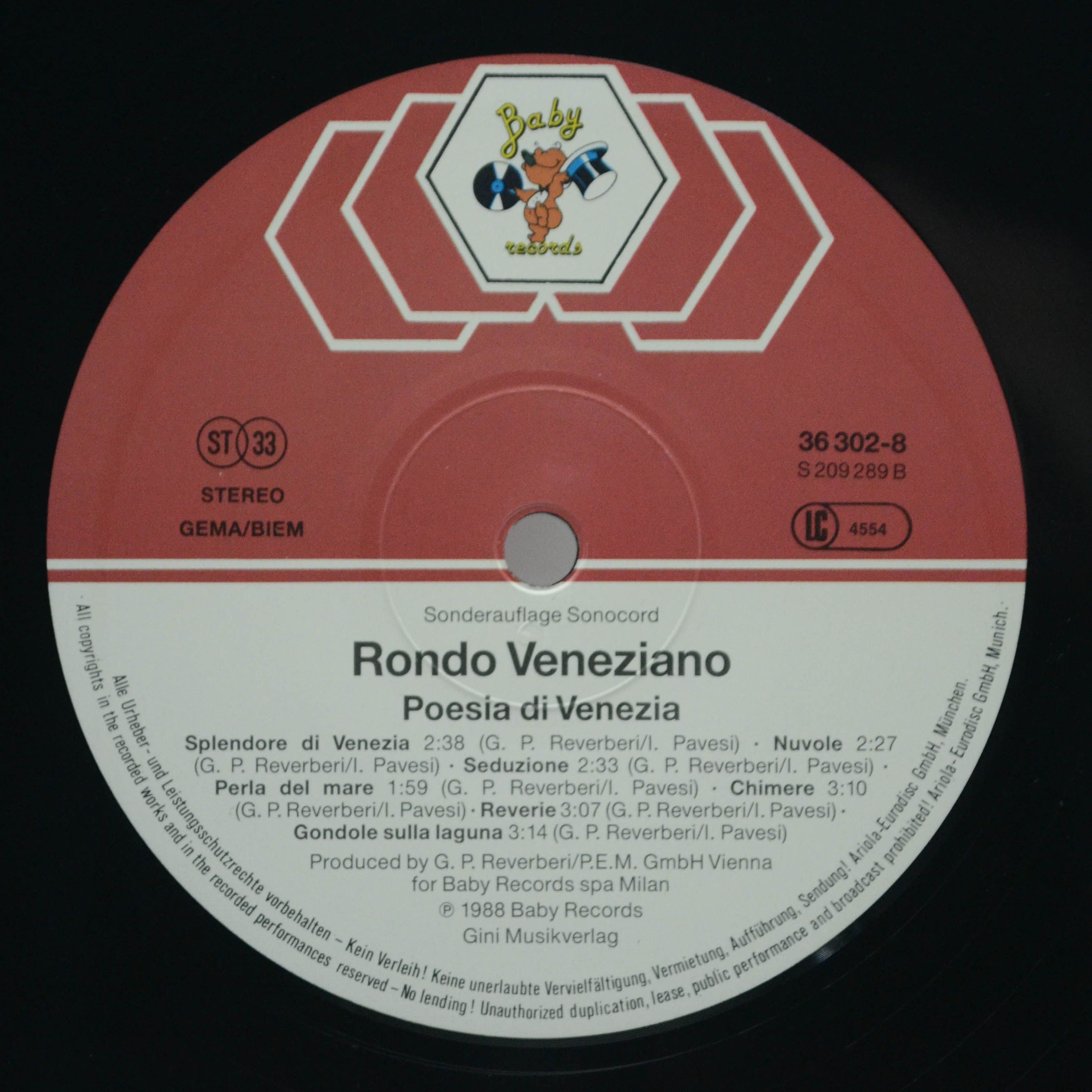 Rondo' Veneziano — Poesia Di Venezia, 1988