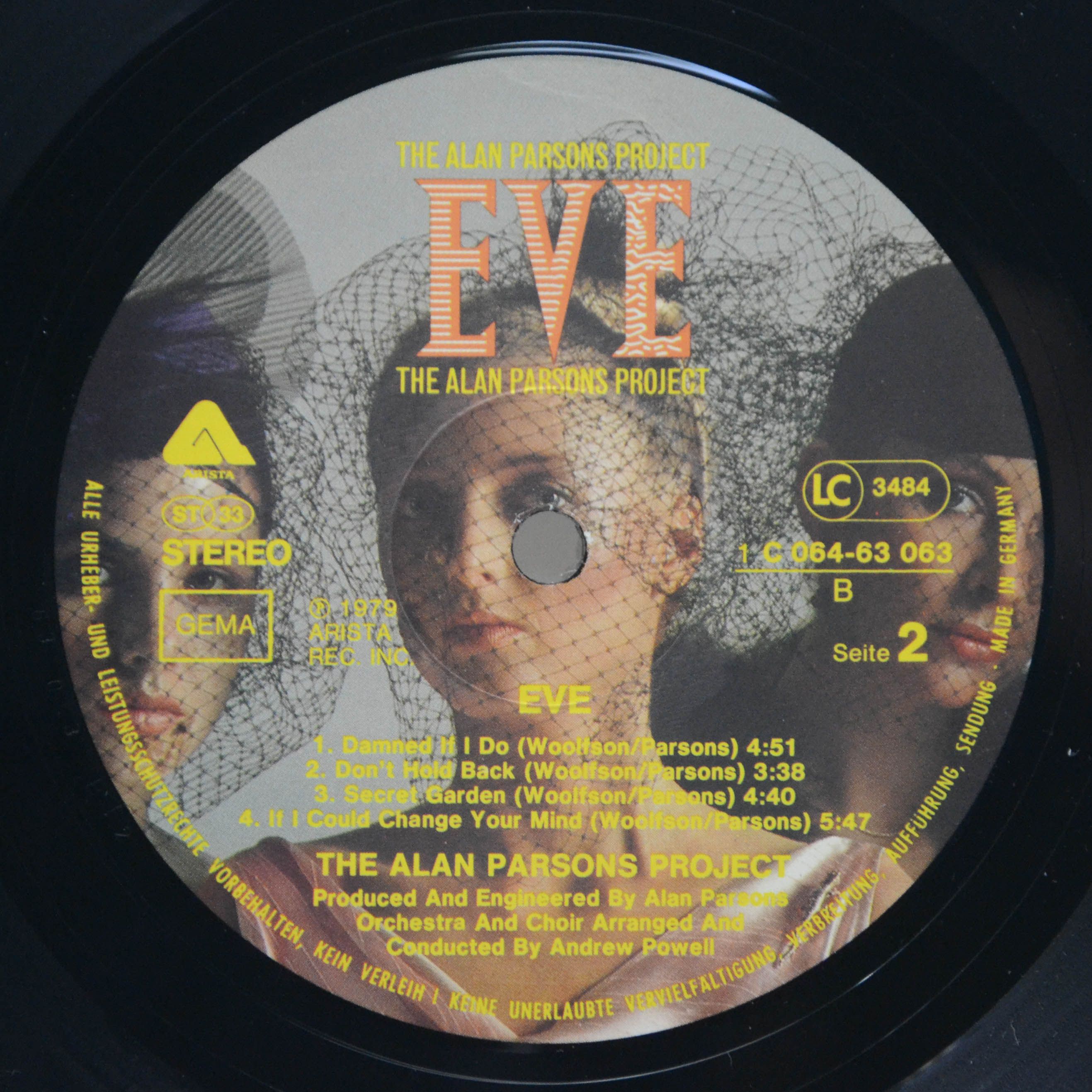 Виниловая пластинка Alan Parsons Project — Eve, 1979