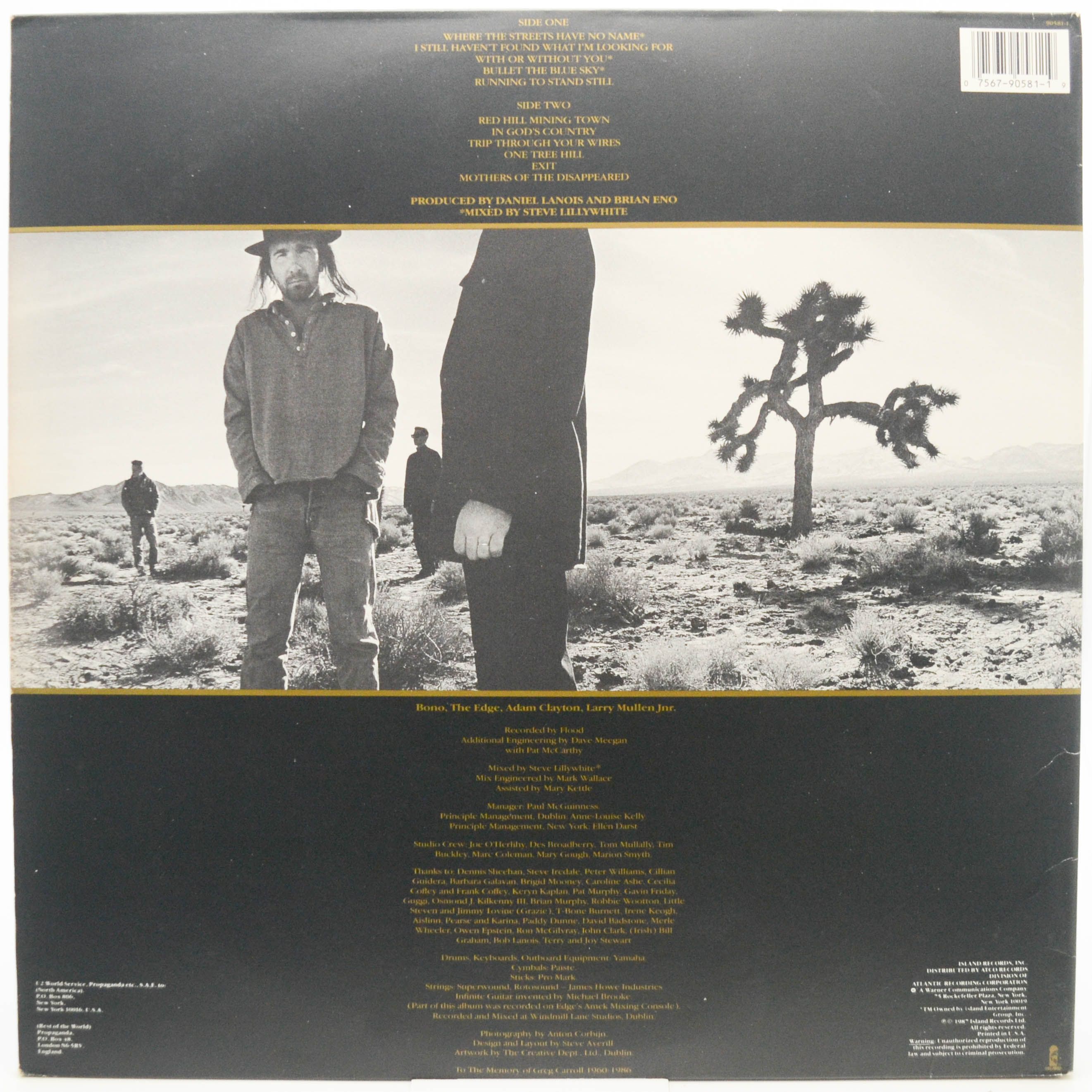 U2 — The Joshua Tree (USA), 1987