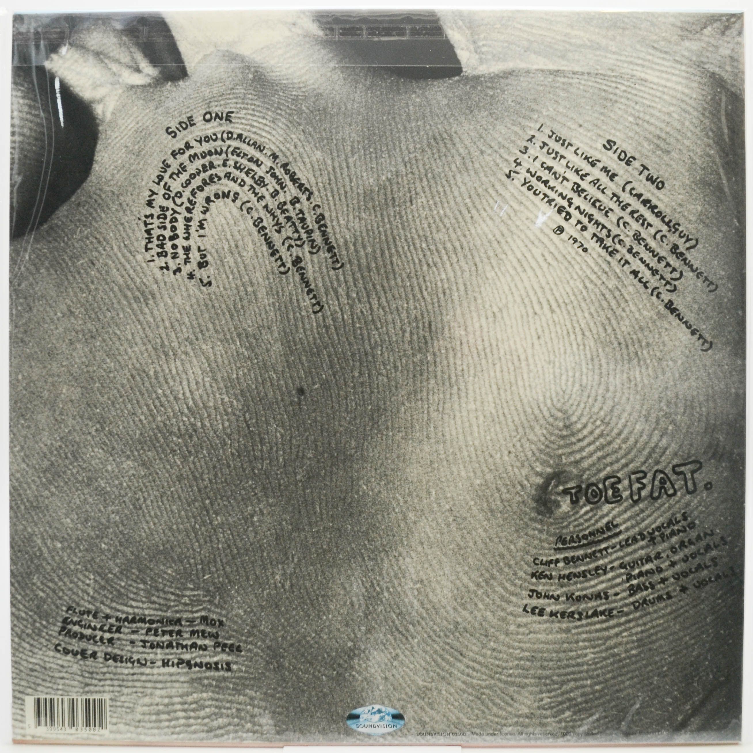 Виниловая пластинка Toe Fat — Toe Fat, 1970