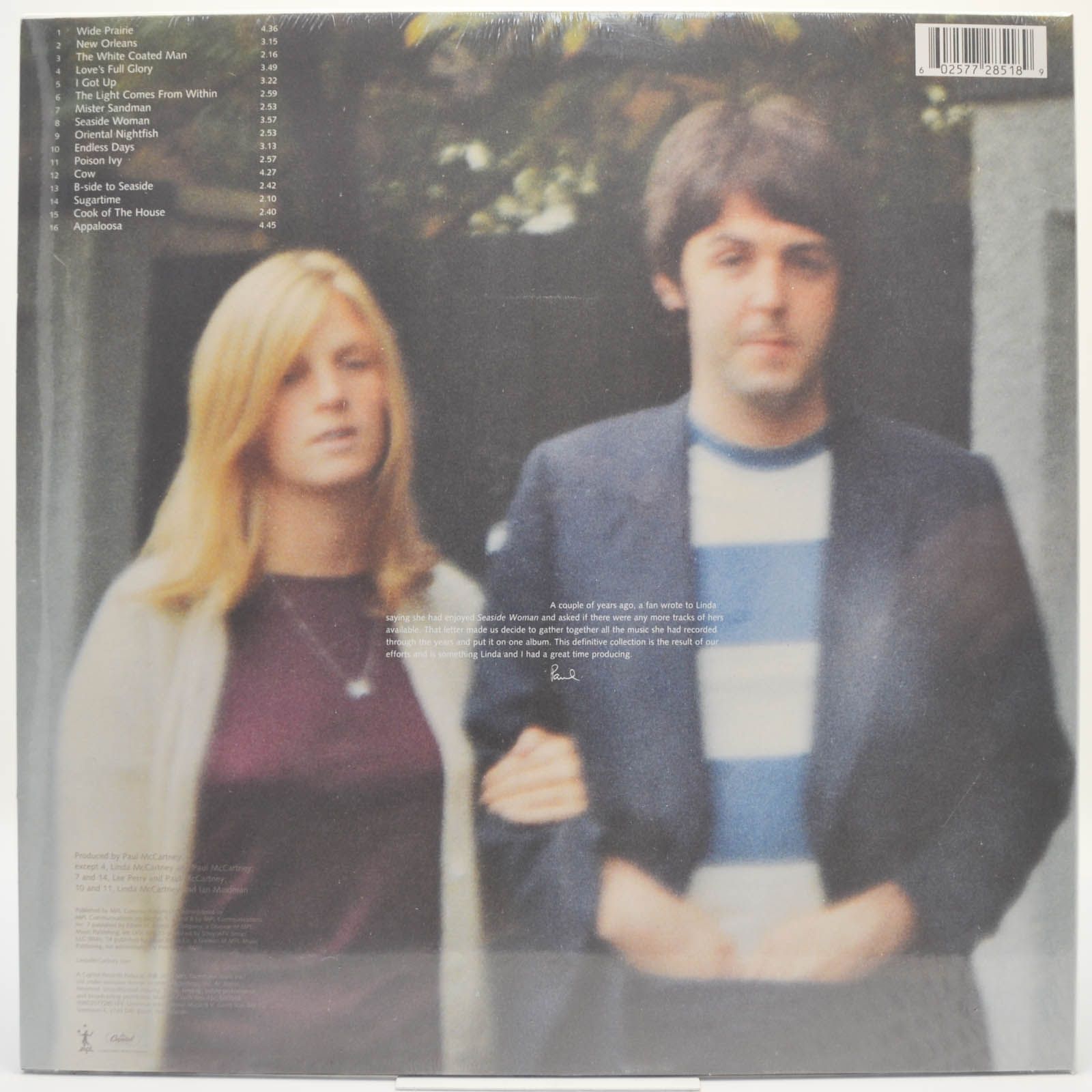 Виниловая пластинка Linda McCartney — Wide Prairie, 1998