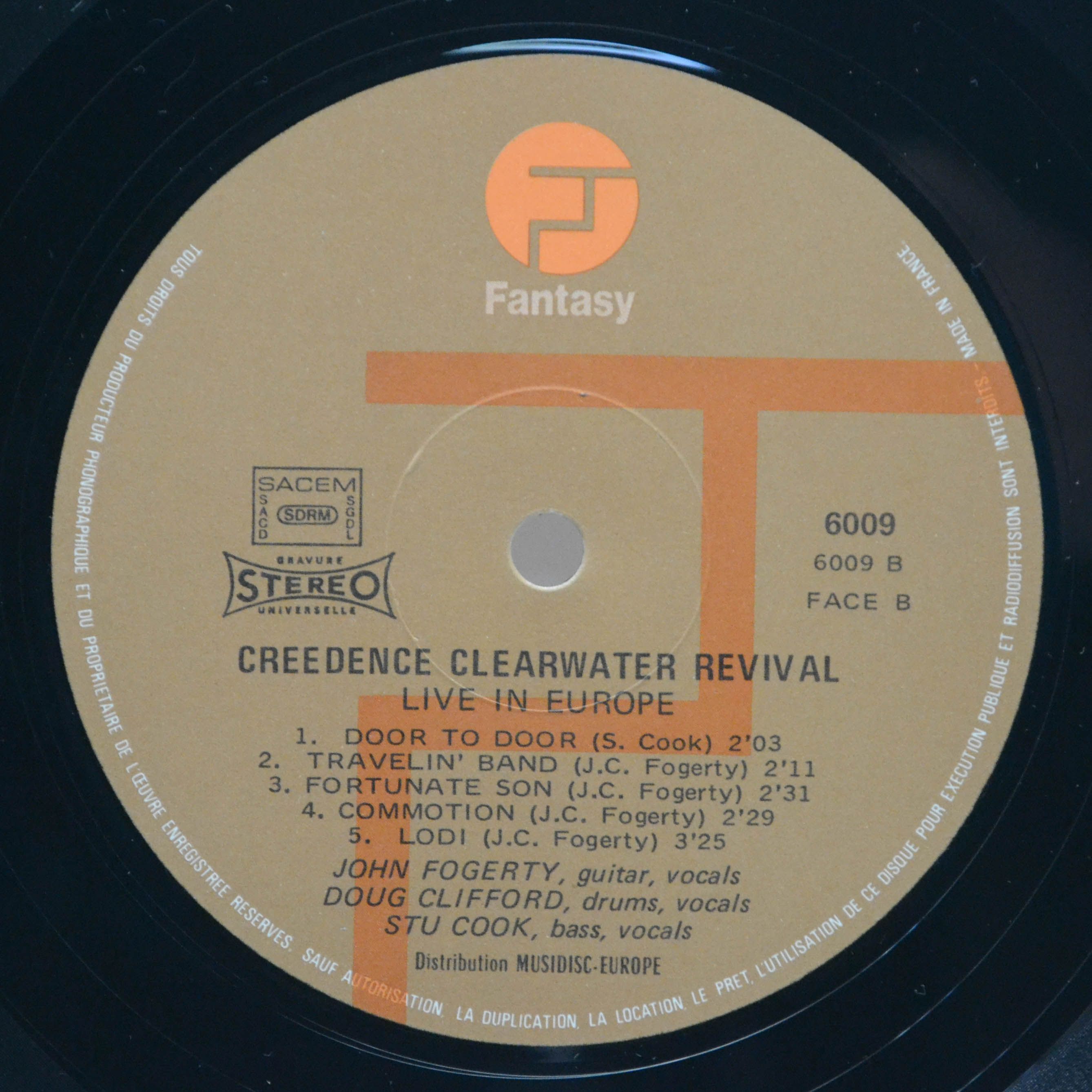 Creedence Clearwater Revival — Live In Europe (2LP), 1973