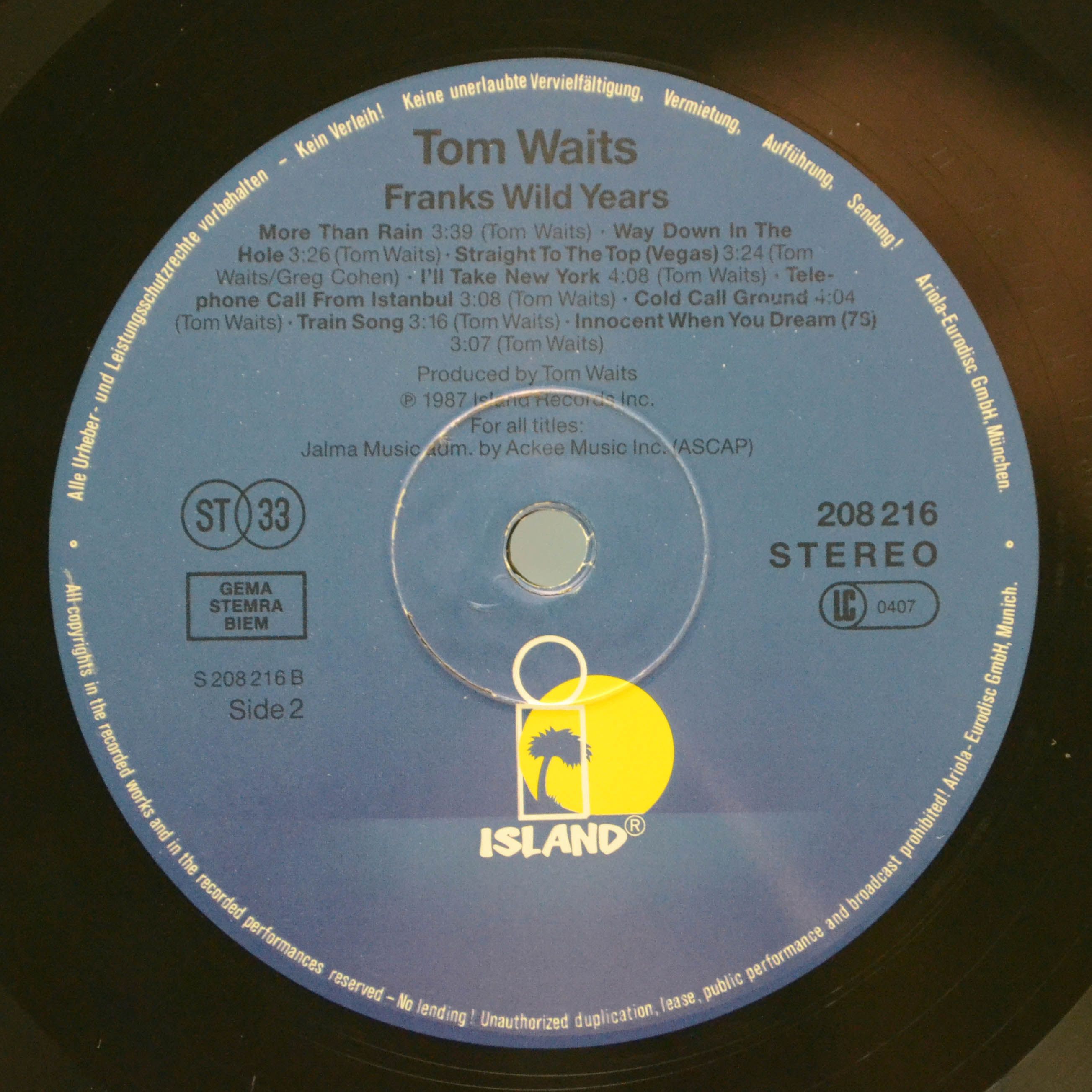 Tom Waits — Franks Wild Years, 1987