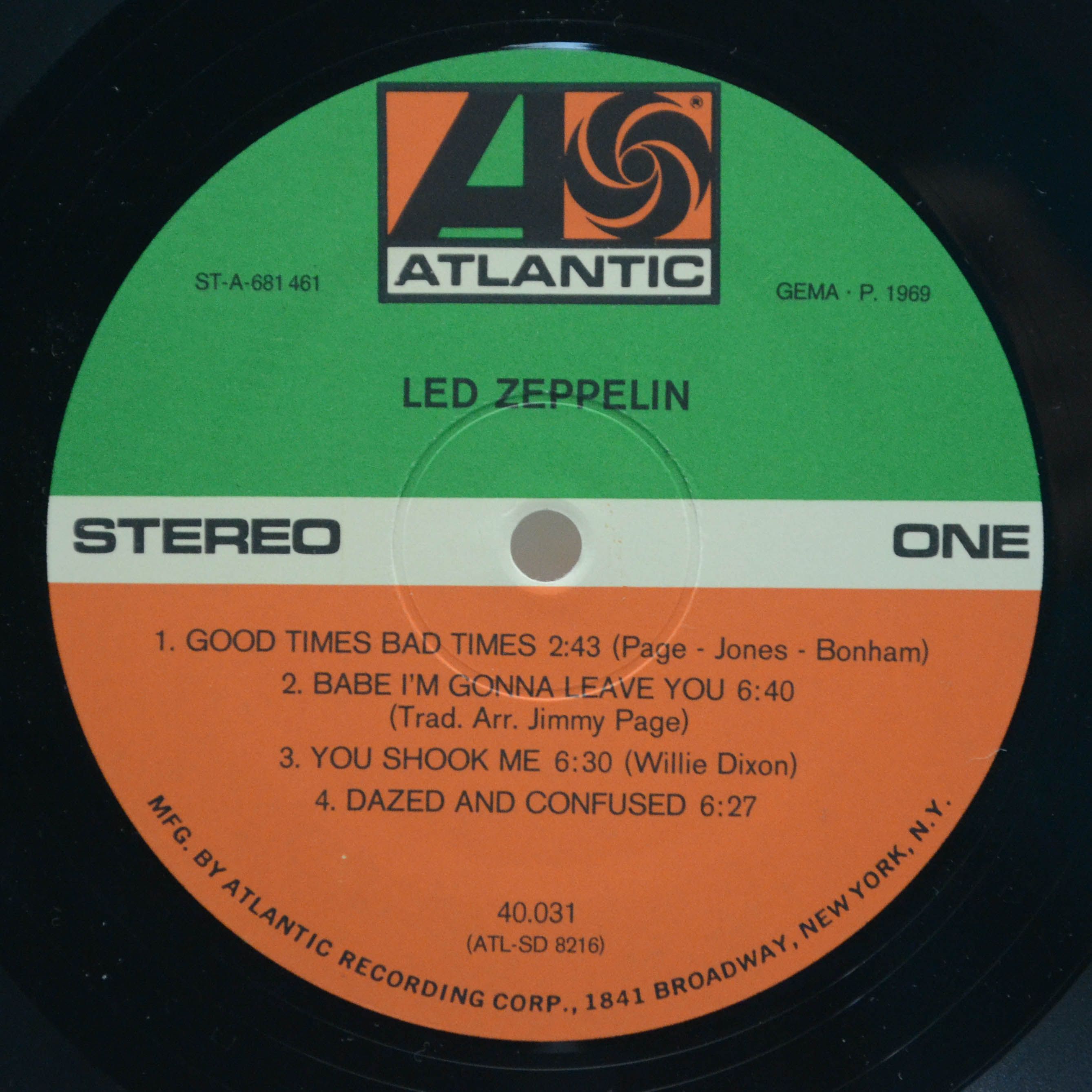 Led Zeppelin — Led Zeppelin, 1969