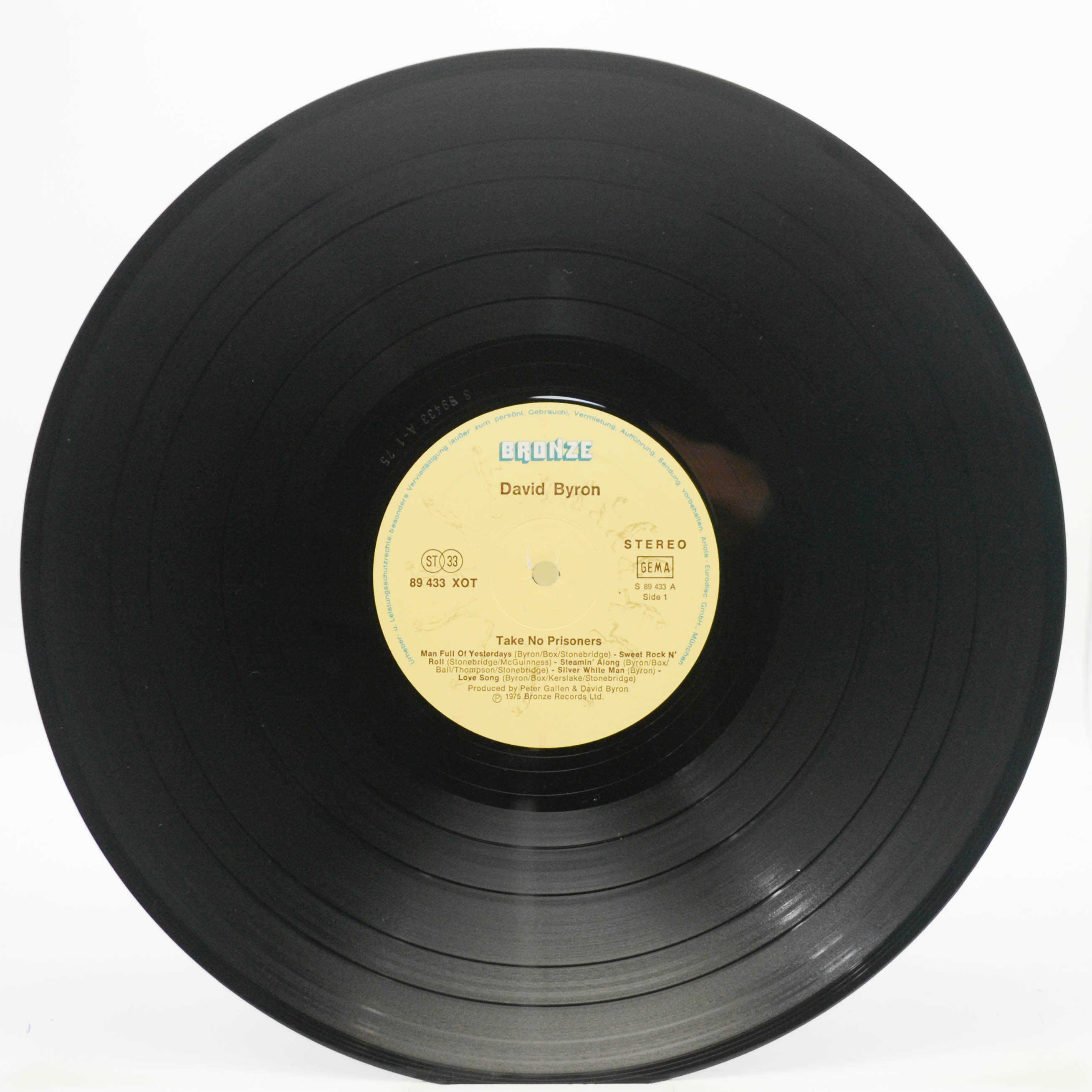 Виниловая пластинка David Byron — Take No Prisoners, 1975