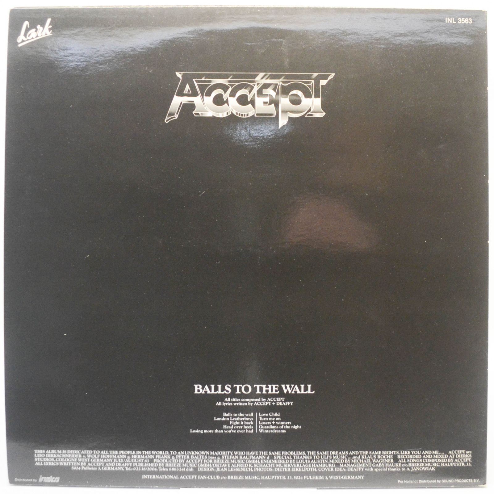 Accept — Balls To The Wall, 1983
