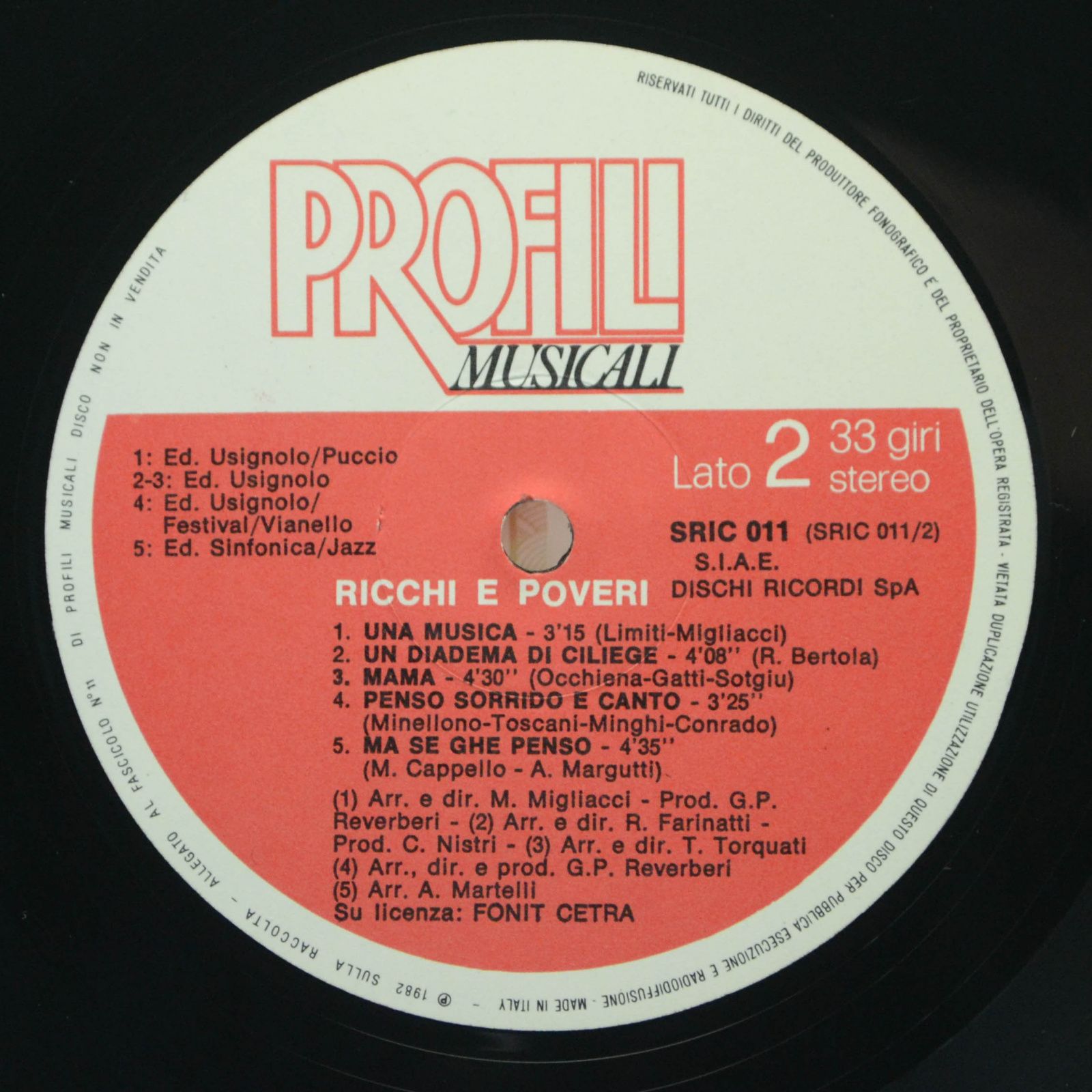 Виниловая пластинка Ricchi E Poveri — Ricchi E Poveri, 1982