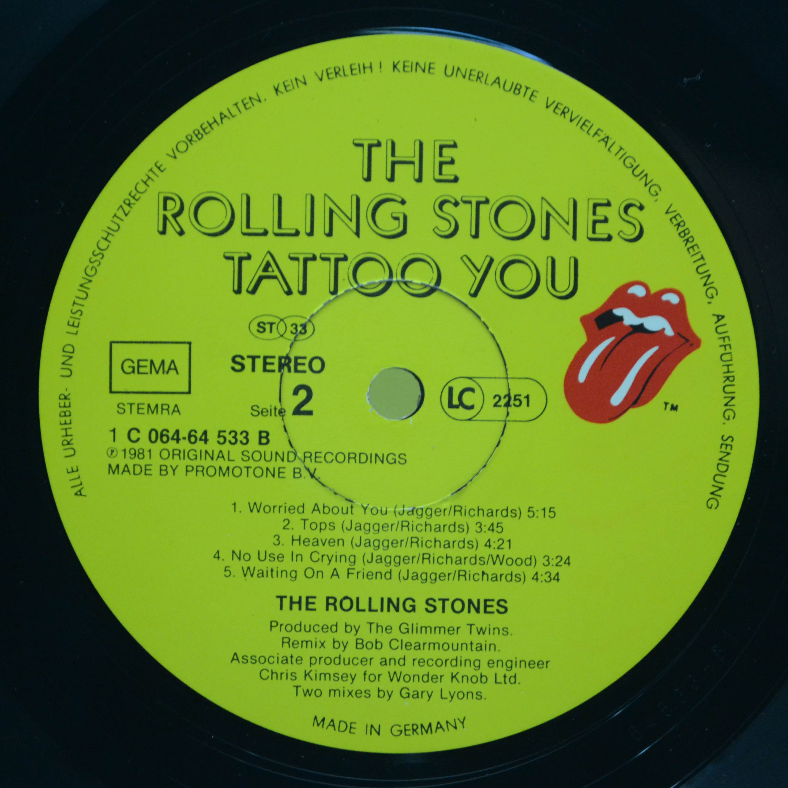 Rolling Stones — Tattoo You, 1981