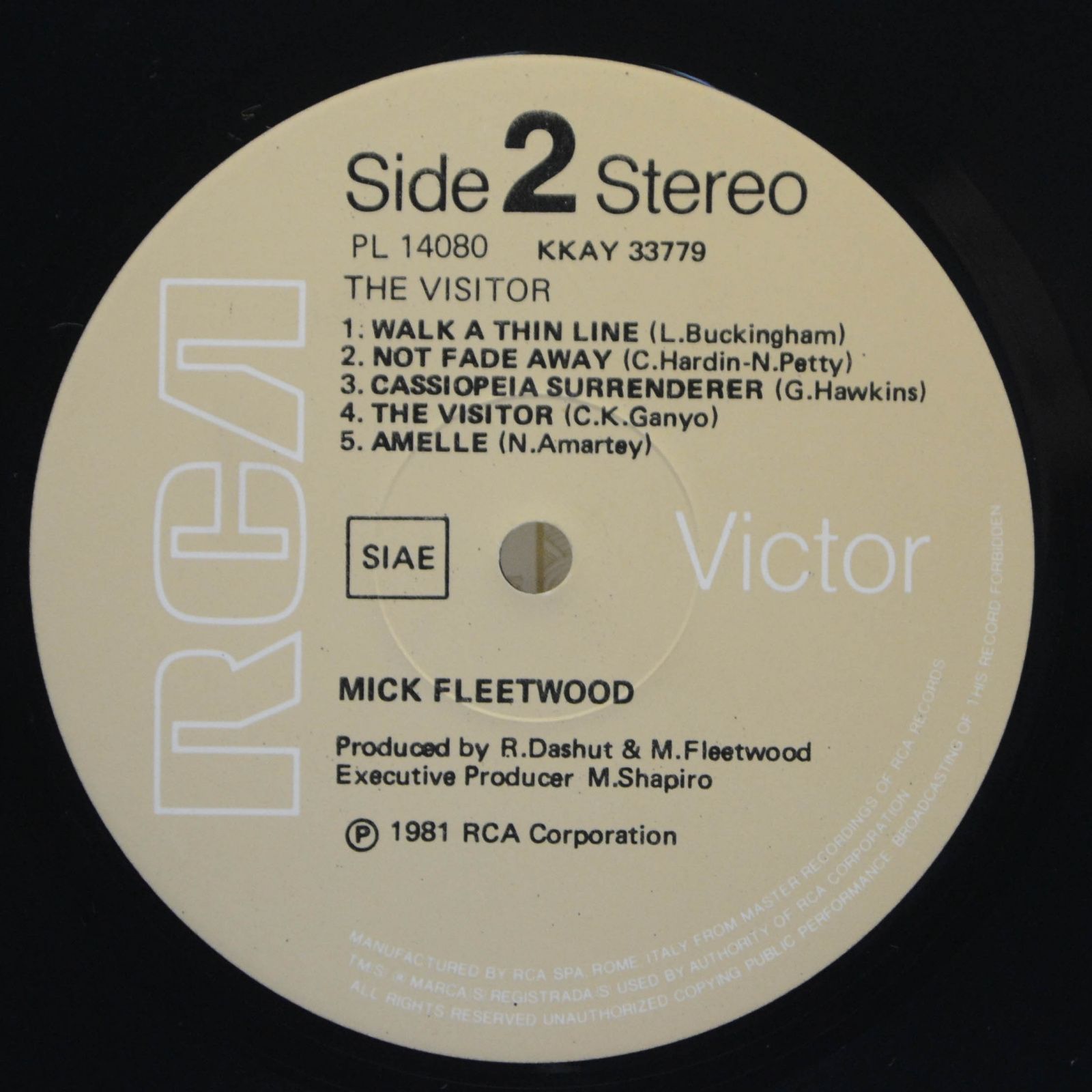 Виниловая пластинка Mick Fleetwood — The Visitor, 1981