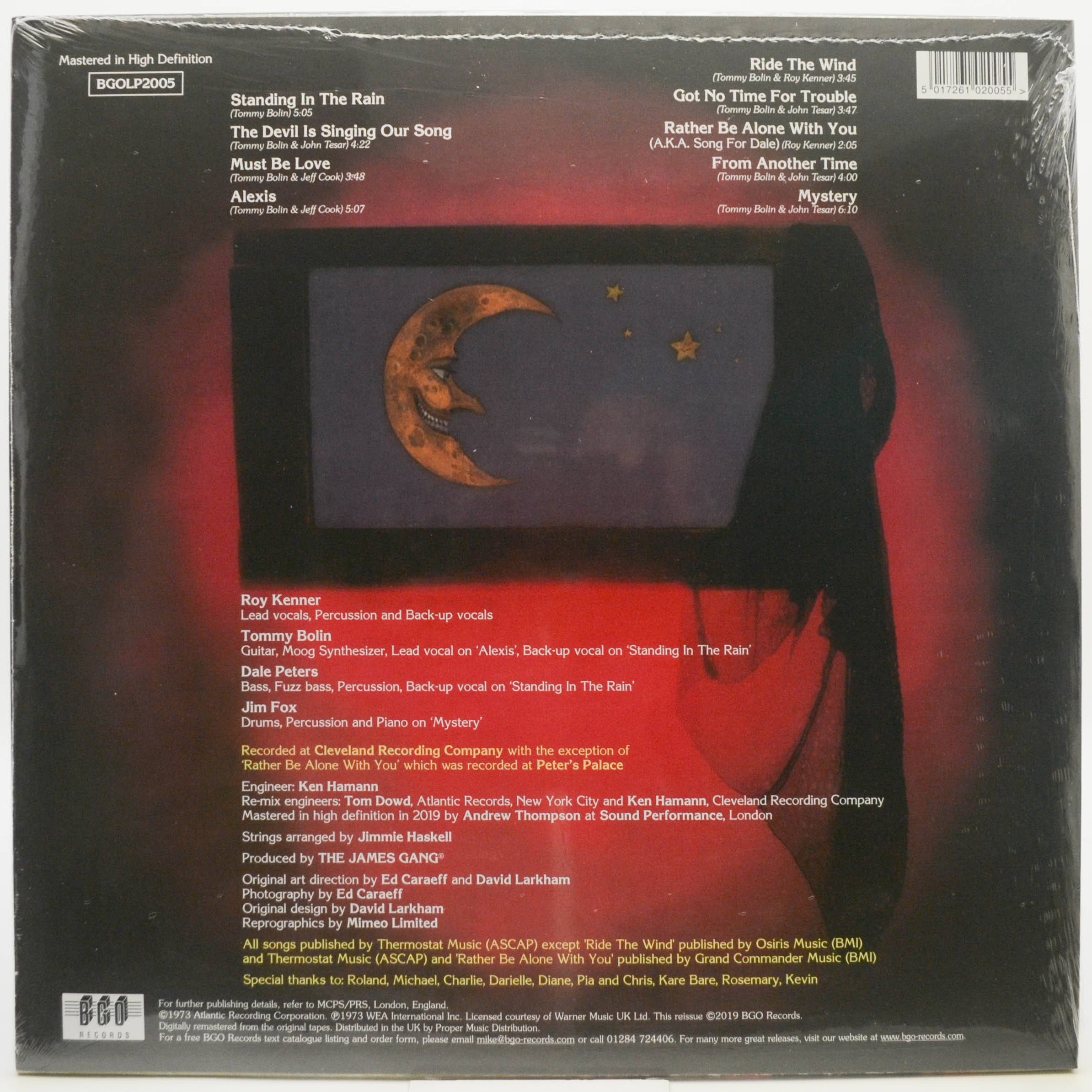Виниловая пластинка James Gang — Bang (UK), 1973
