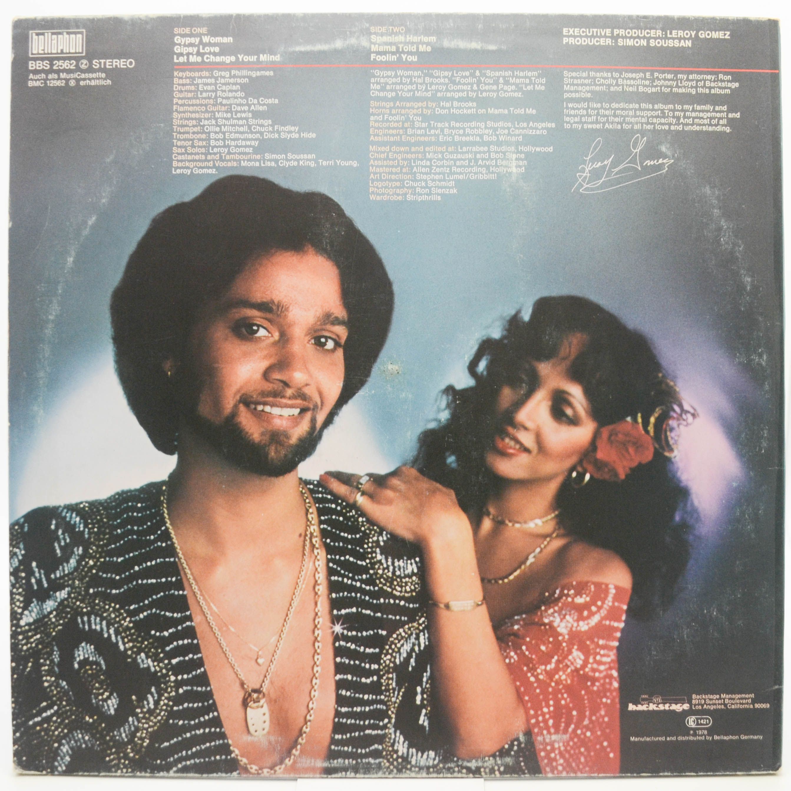 Виниловая пластинка Leroy Gomez — Gypsy Woman, 1978