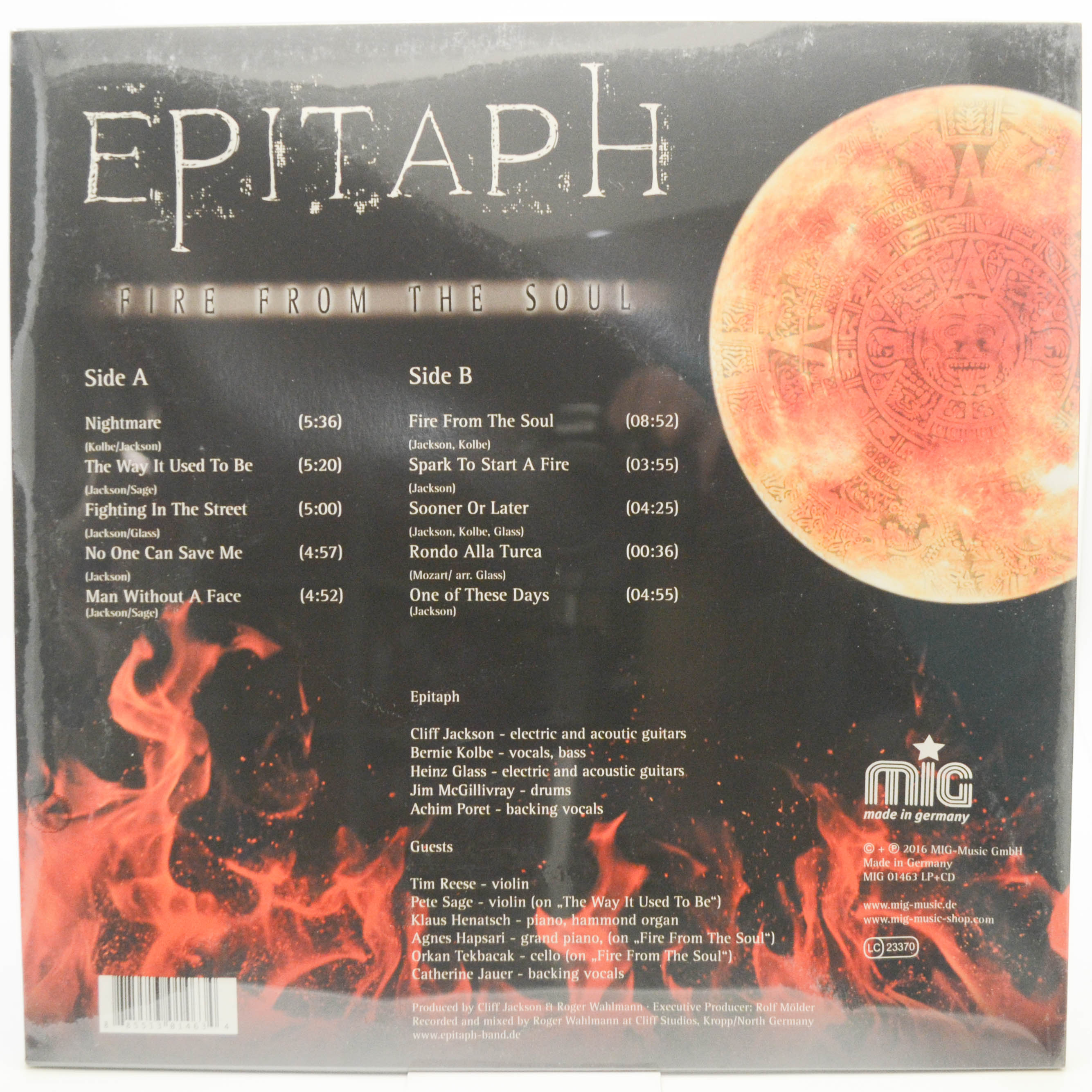 Виниловая пластинка Epitaph — Fire From The Soul, 2016