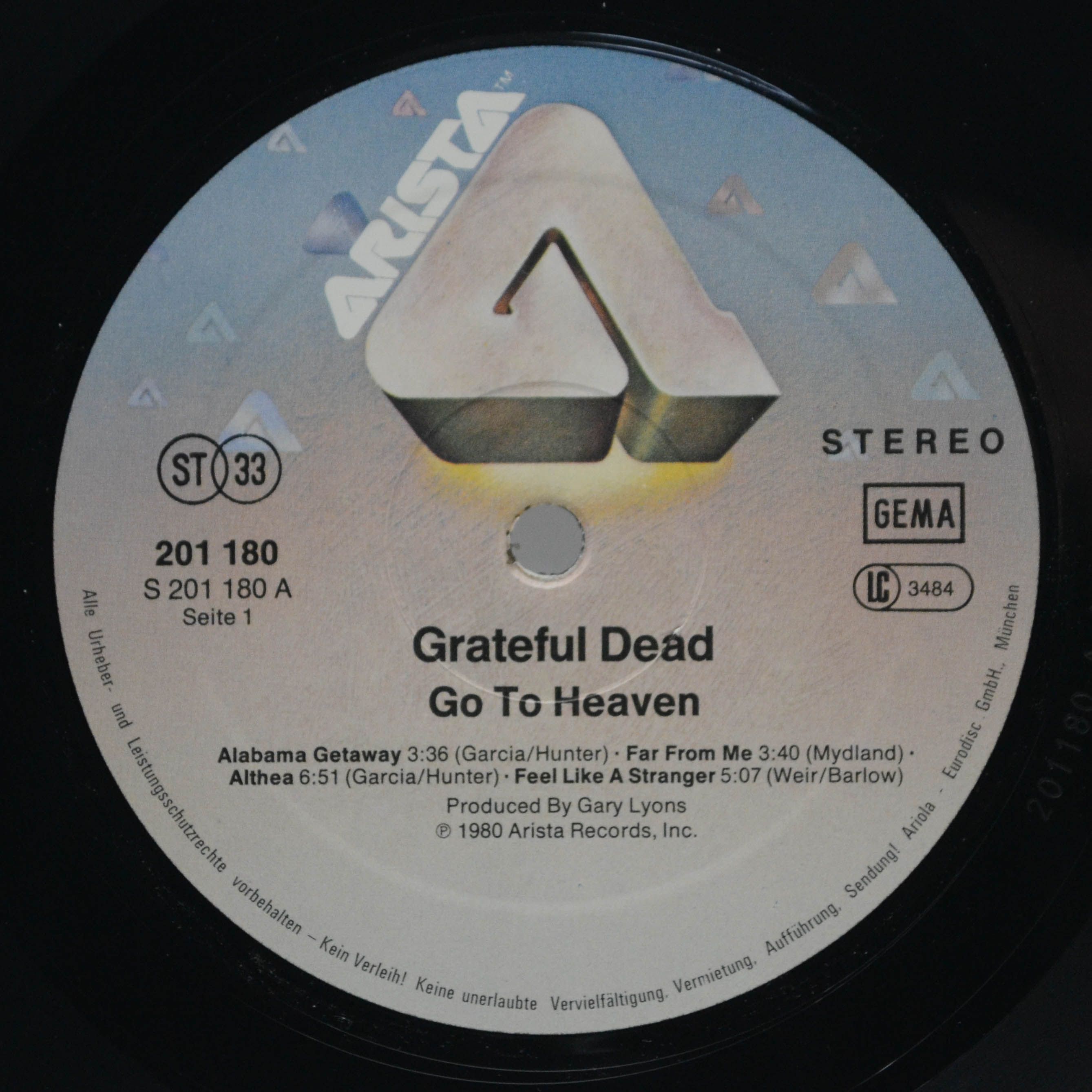Виниловая пластинка Grateful Dead — Go To Heaven, 1980