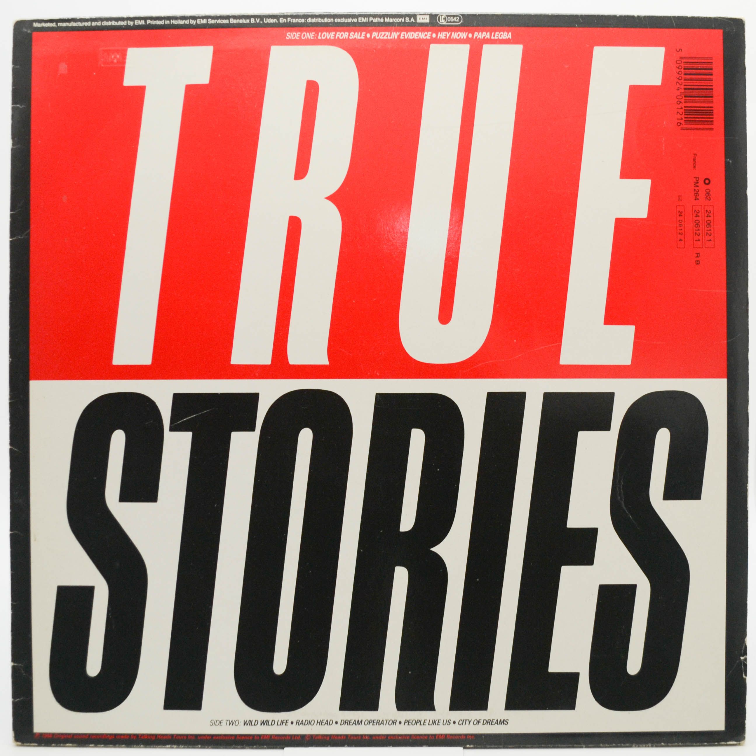 Виниловая пластинка Talking Heads — True Stories, 1986