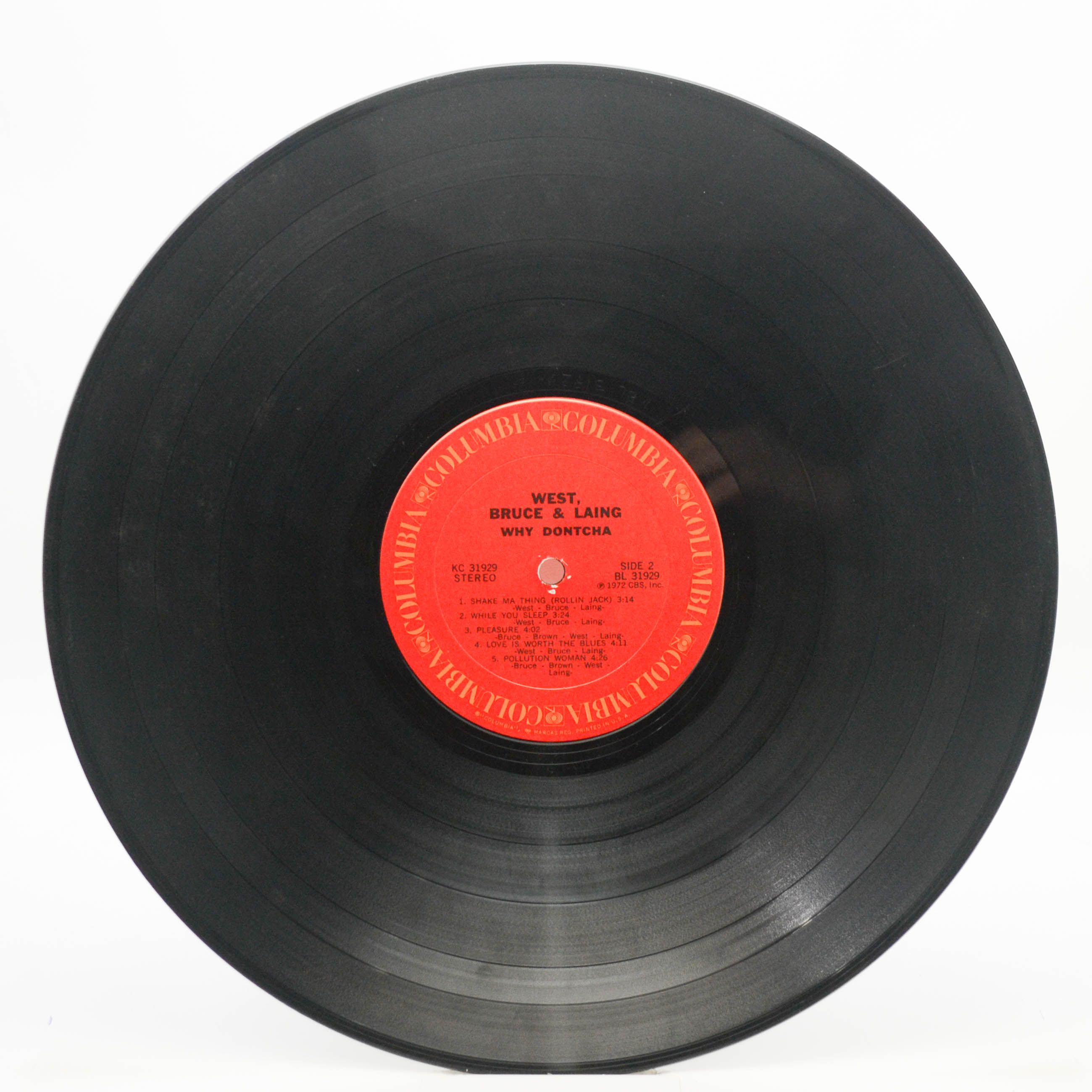 Виниловая пластинка West, Bruce & Laing — Why Dontcha (USA), 1972