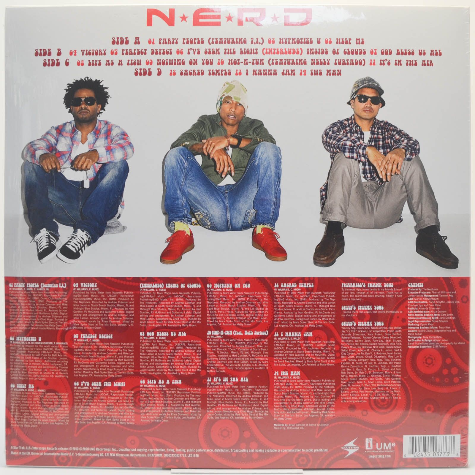 Виниловая пластинка N*E*R*D — Nothing (2LP), 2010