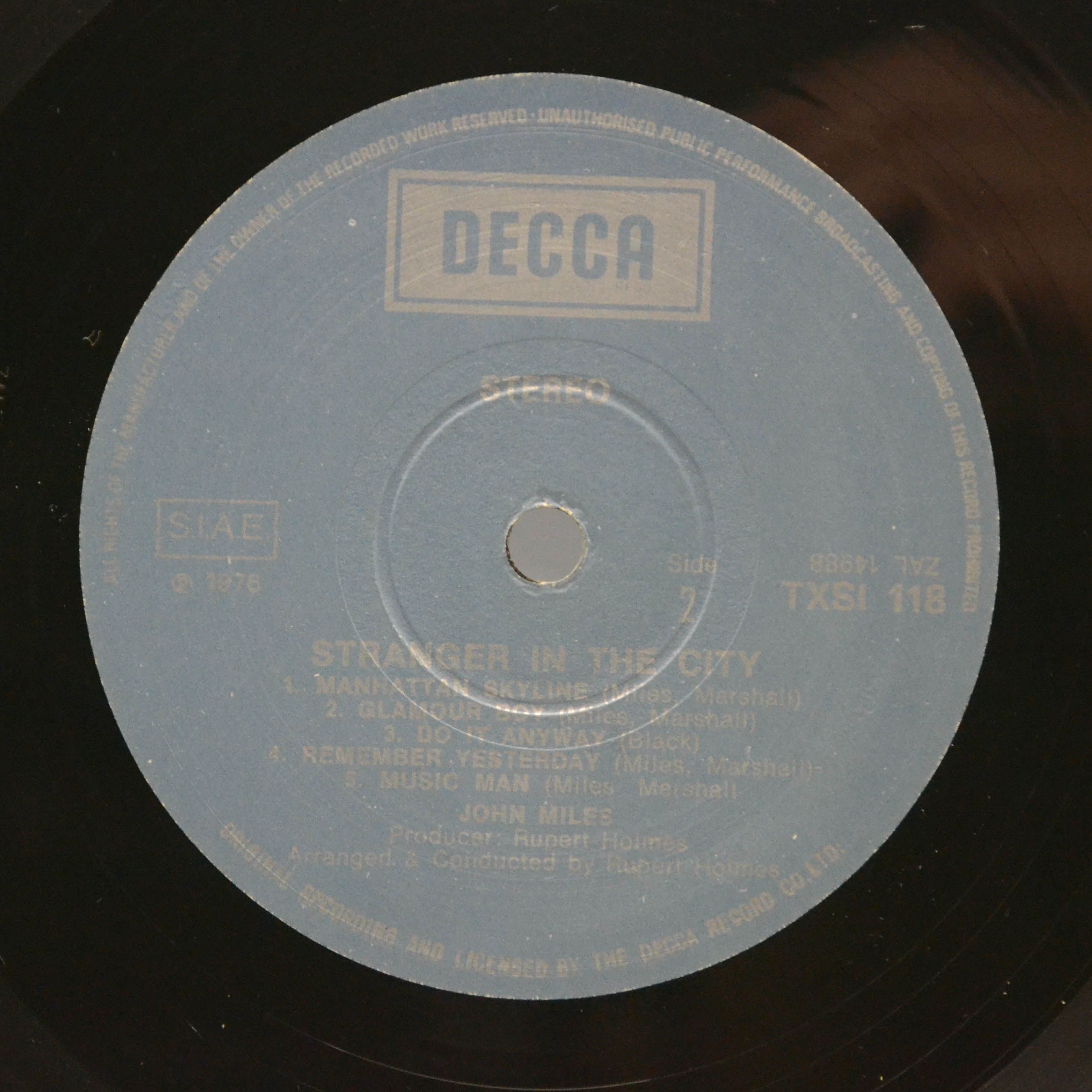Виниловая пластинка John Miles — Stranger In The City, 1976