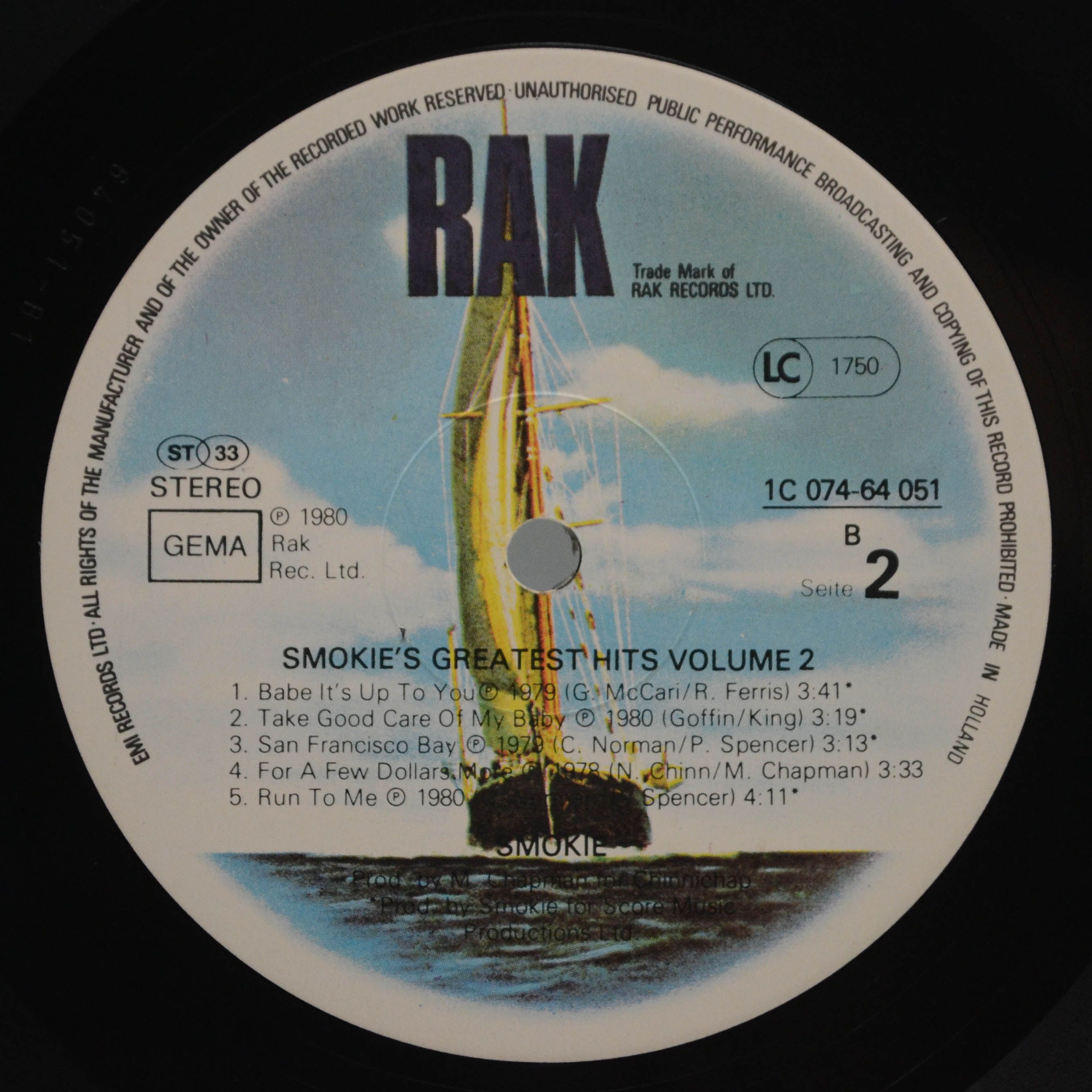 Smokie — Greatest Hits Volume 2, 1980