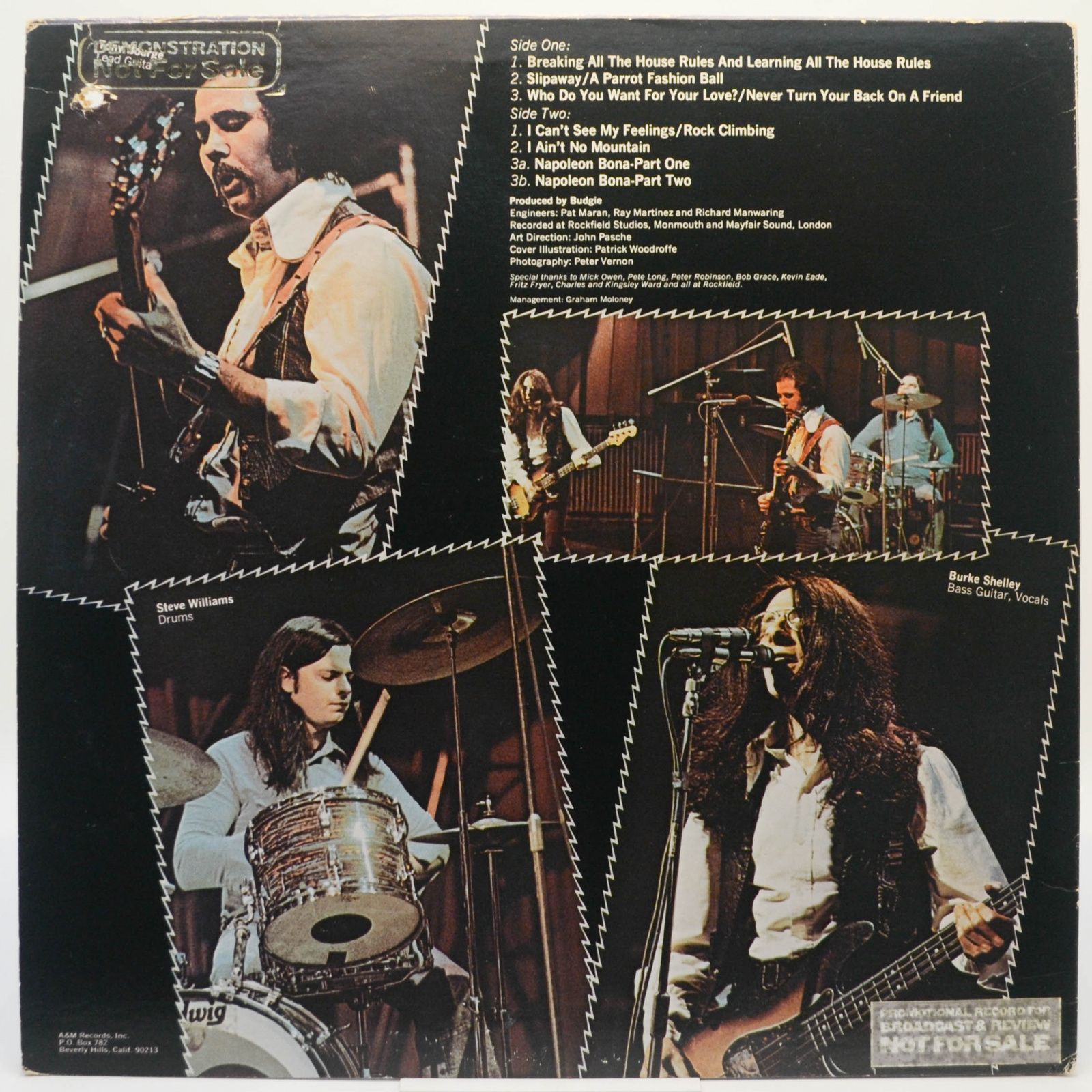 Budgie — Bandolier (USA), 1975