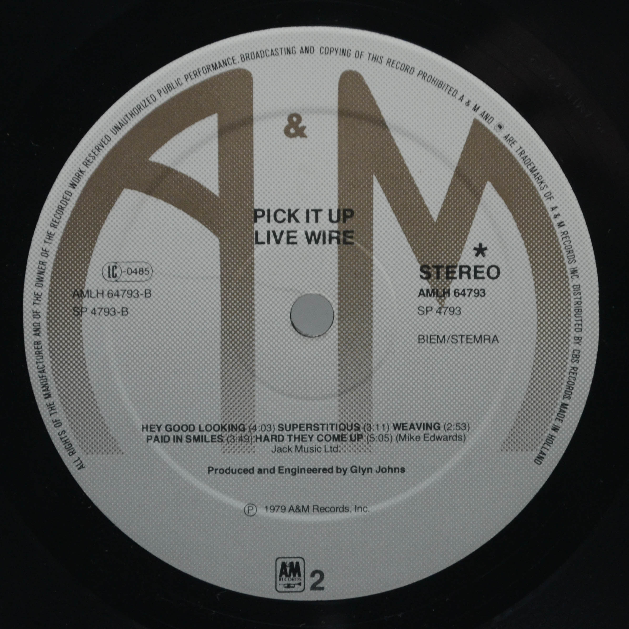 Виниловая пластинка Live Wire — Pick It Up, 1979