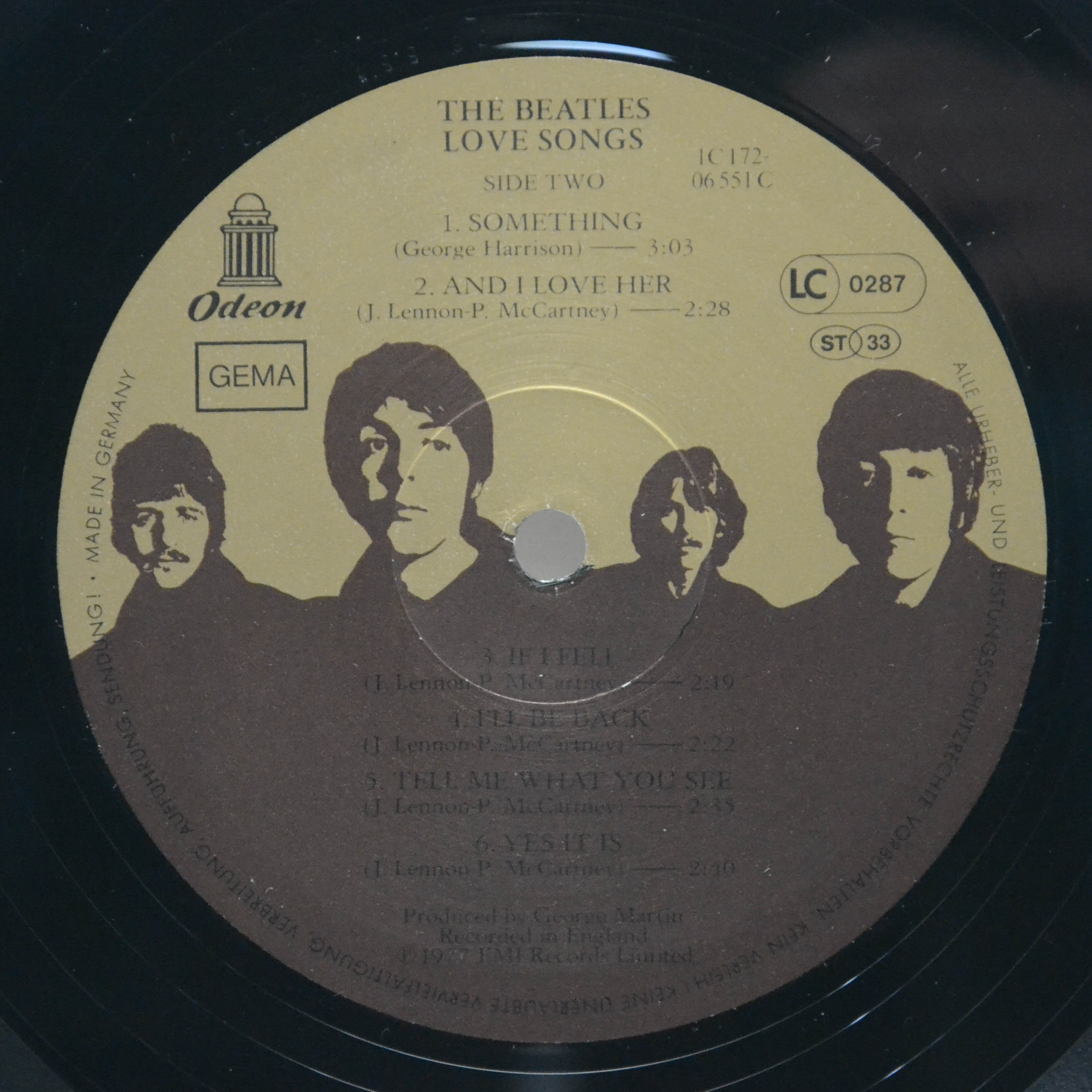 Beatles — Love Songs (2LP), 1977