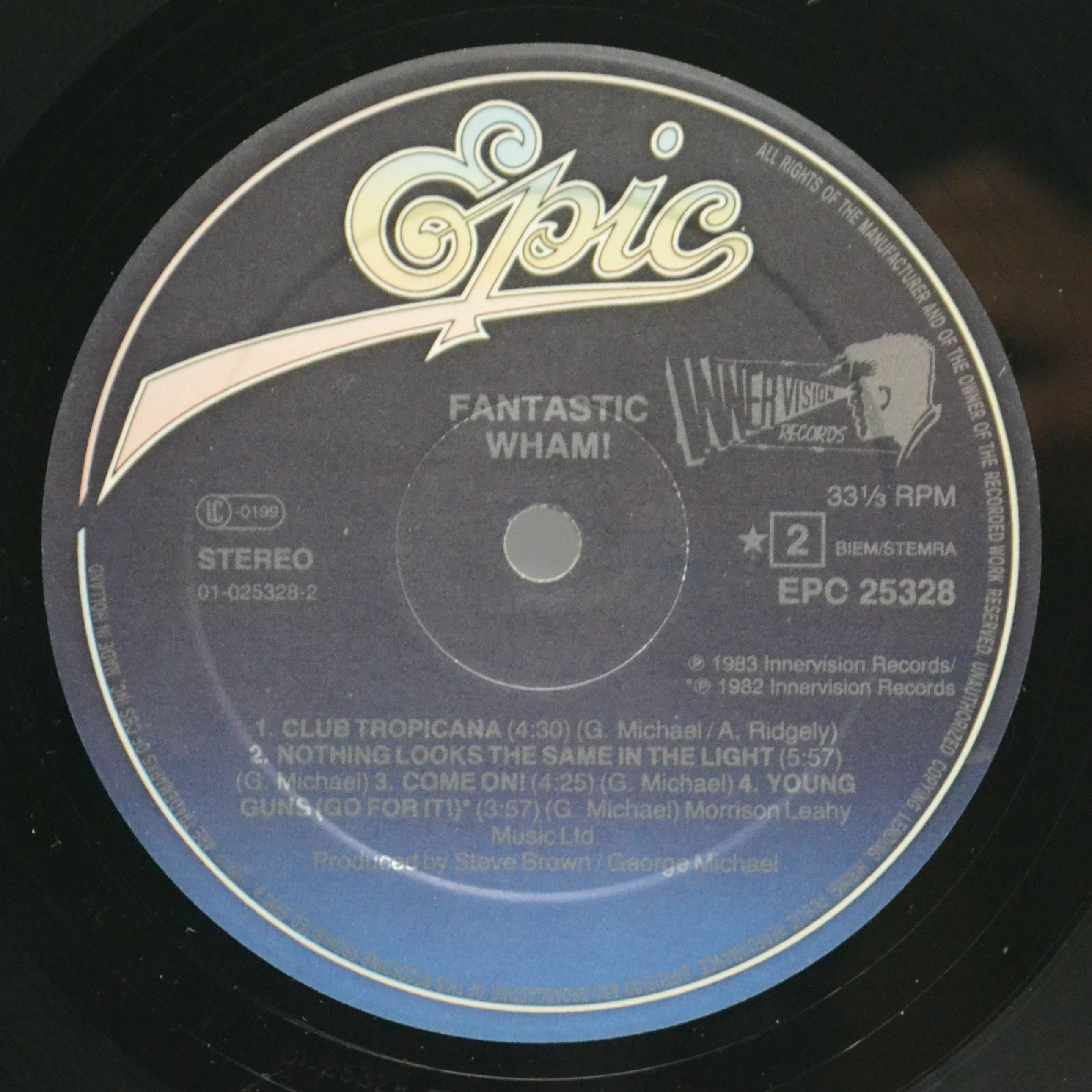 Виниловая пластинка Wham! — Fantastic, 1983