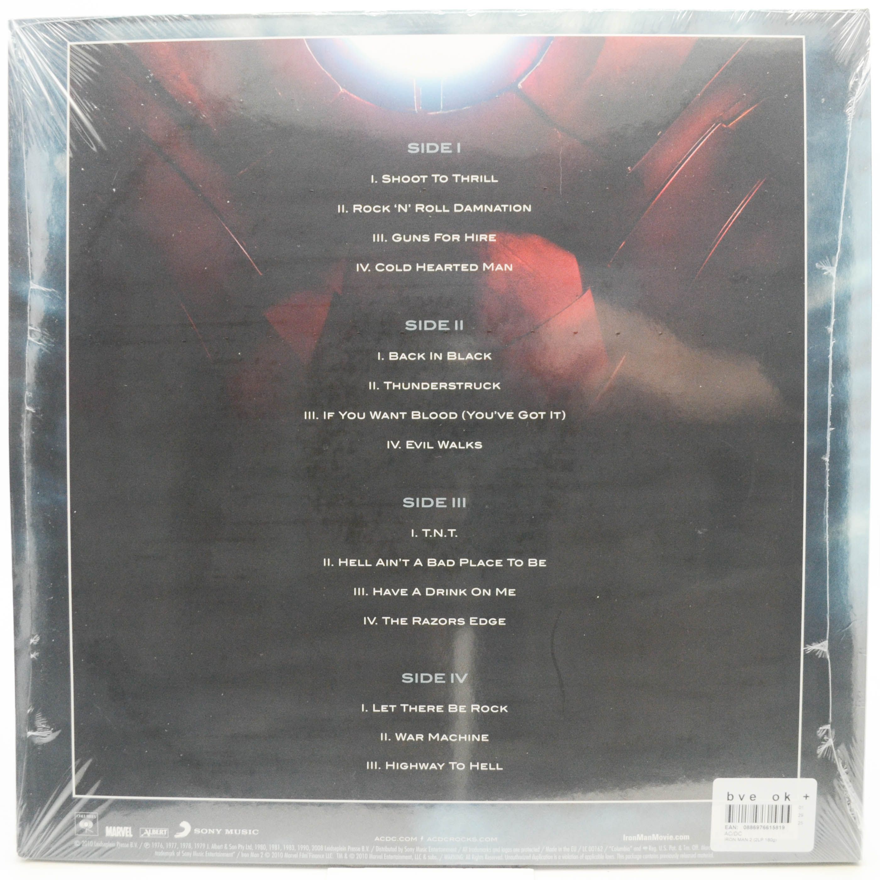 Виниловая пластинка AC/DC — Iron Man 2 (2LP), 2010