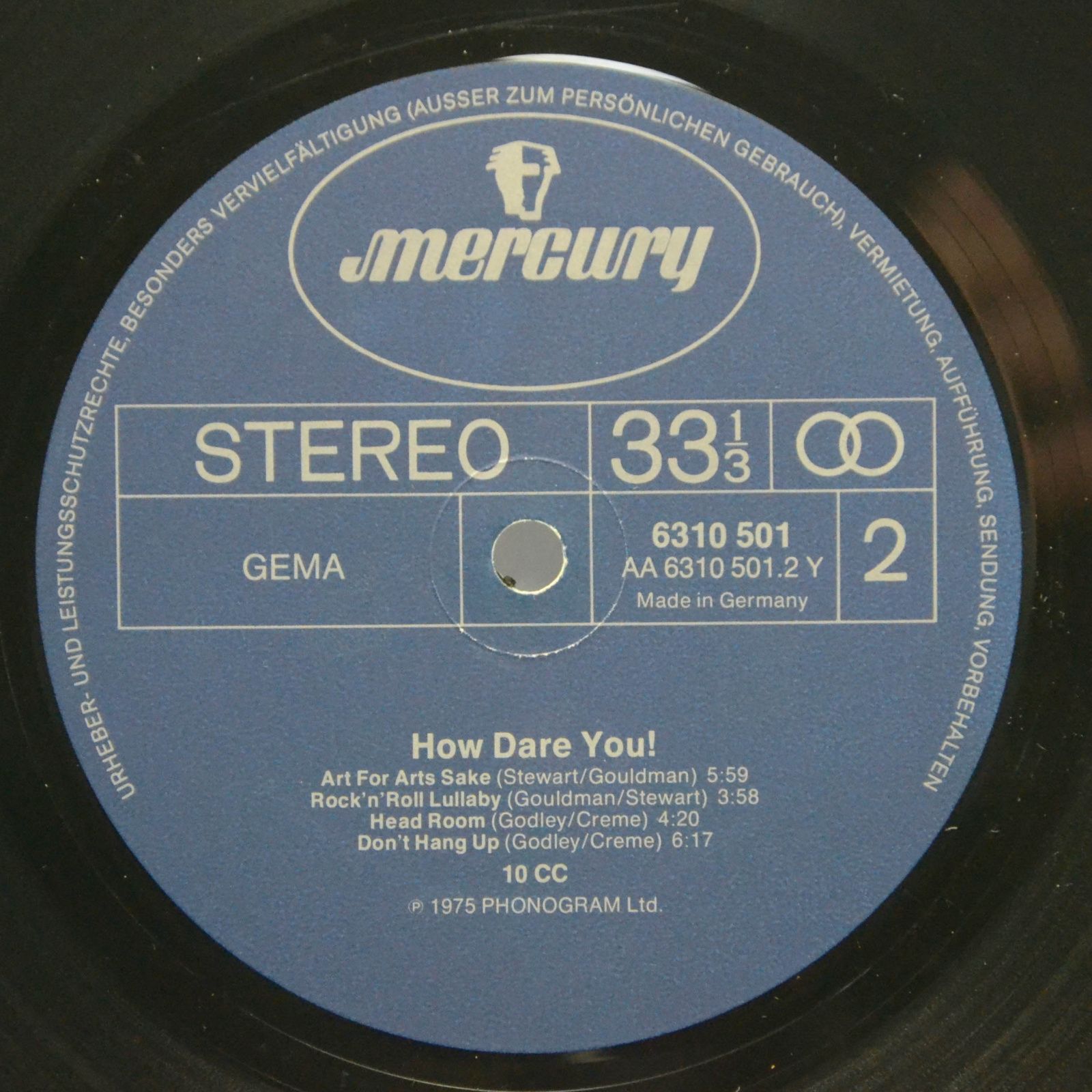 Виниловая пластинка 10cc — How Dare You!, 1976