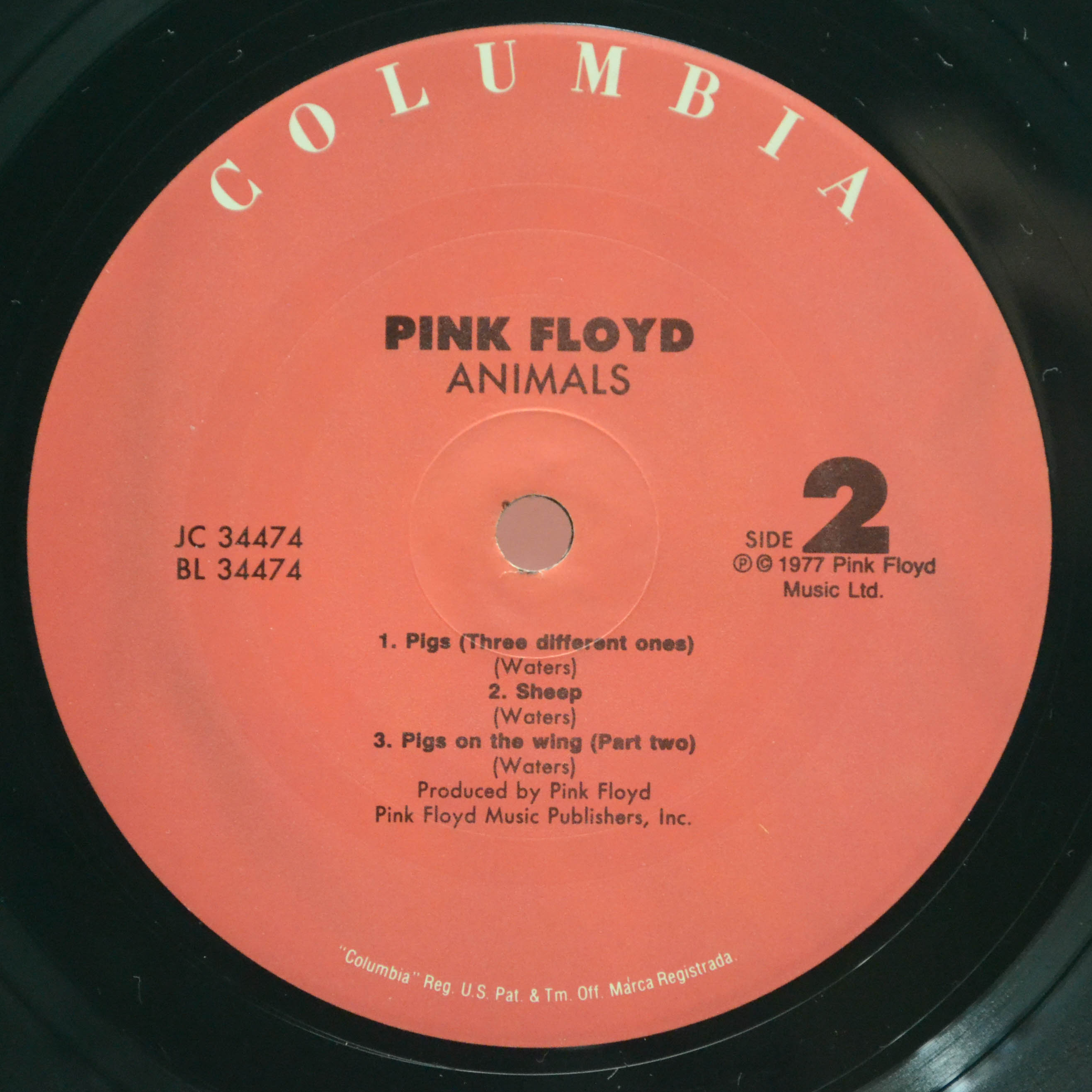 Виниловая пластинка Pink Floyd — Animals (USA), 1977