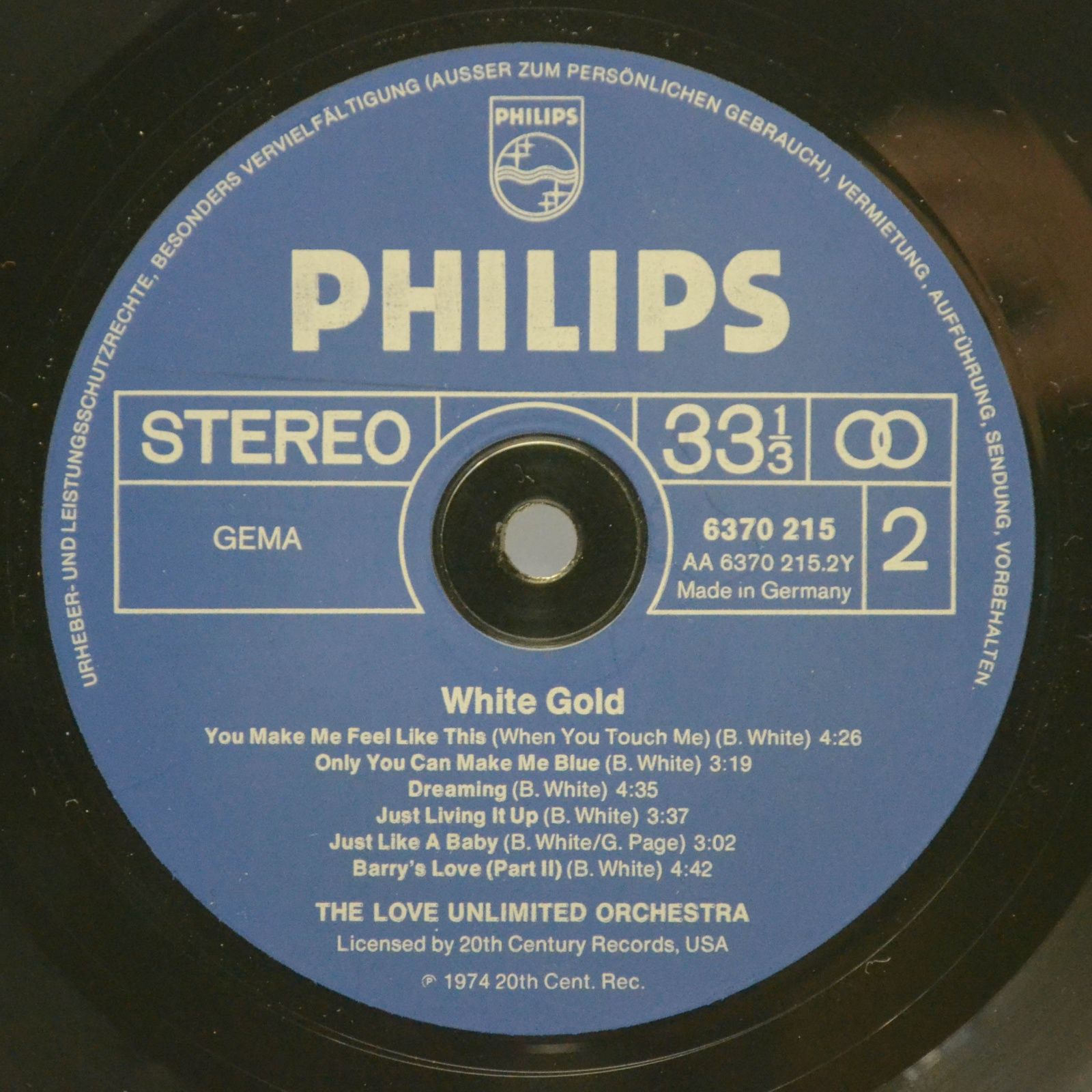 Love Unlimited Orchestra — White Gold, 1974