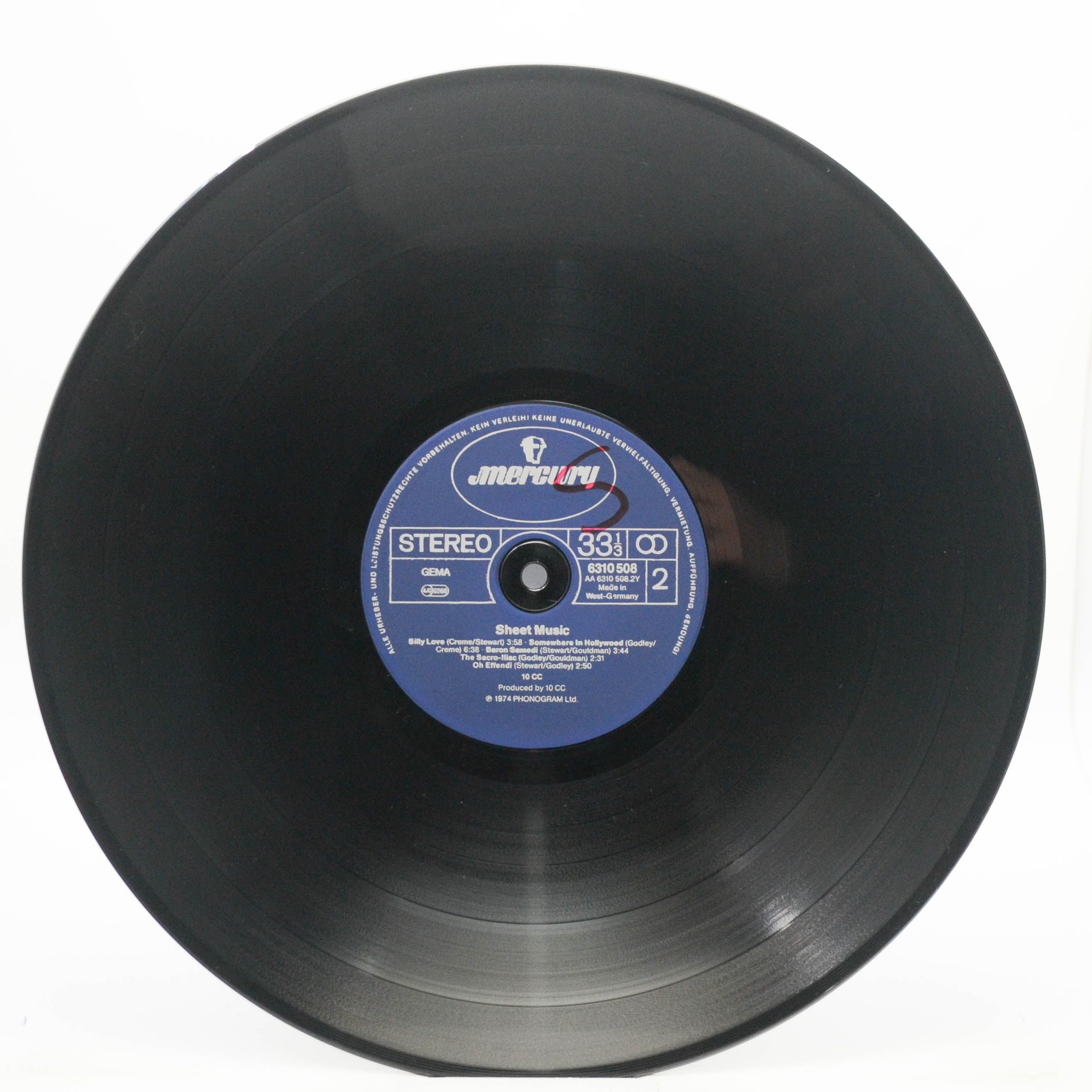 Виниловая пластинка 10cc — Sheet Music, 1974